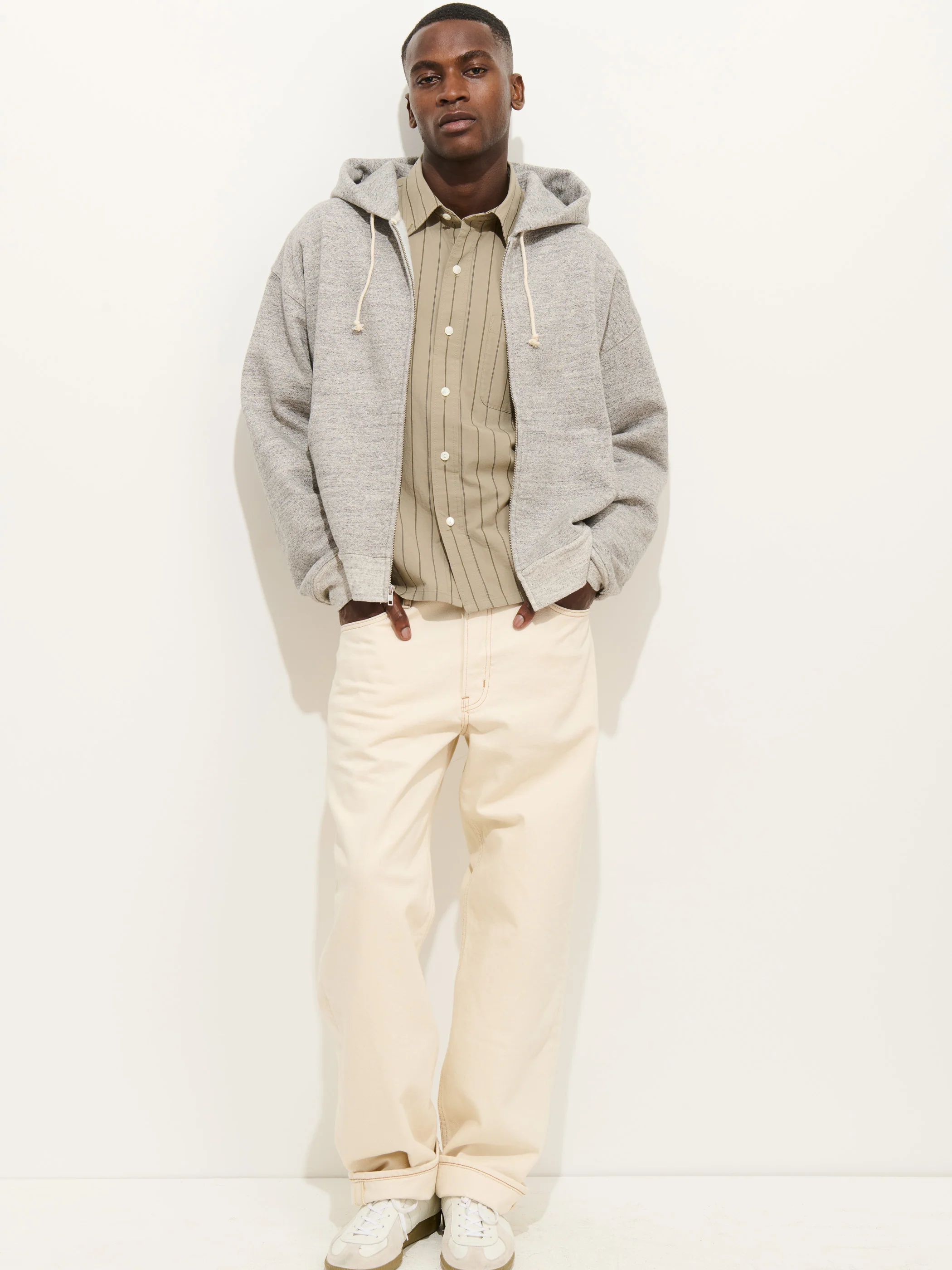 12th Street Zip Hoodie In Heather Fleece - Image 3