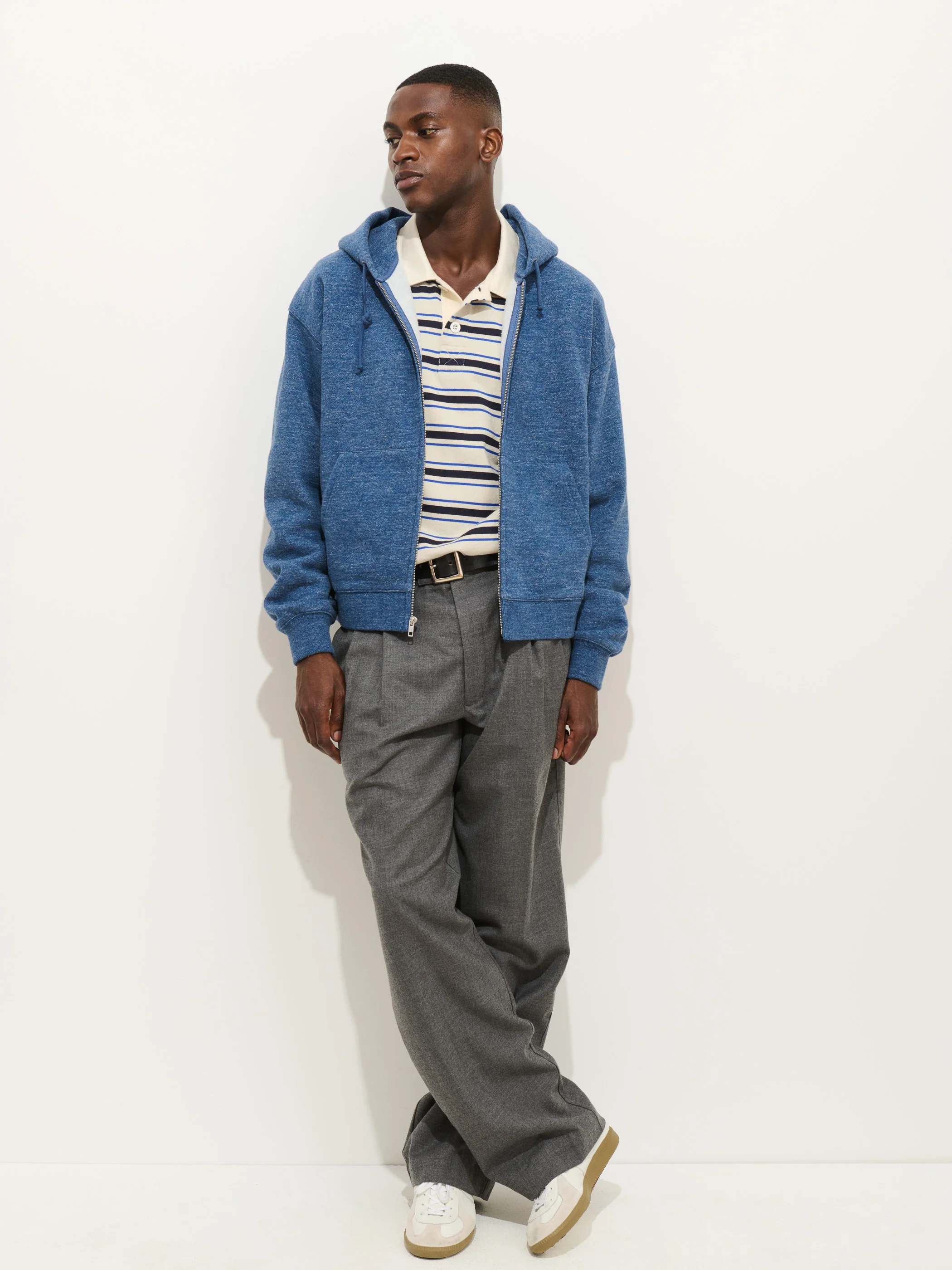 12th Street Zip Hoodie In Heather Fleece - Image 3