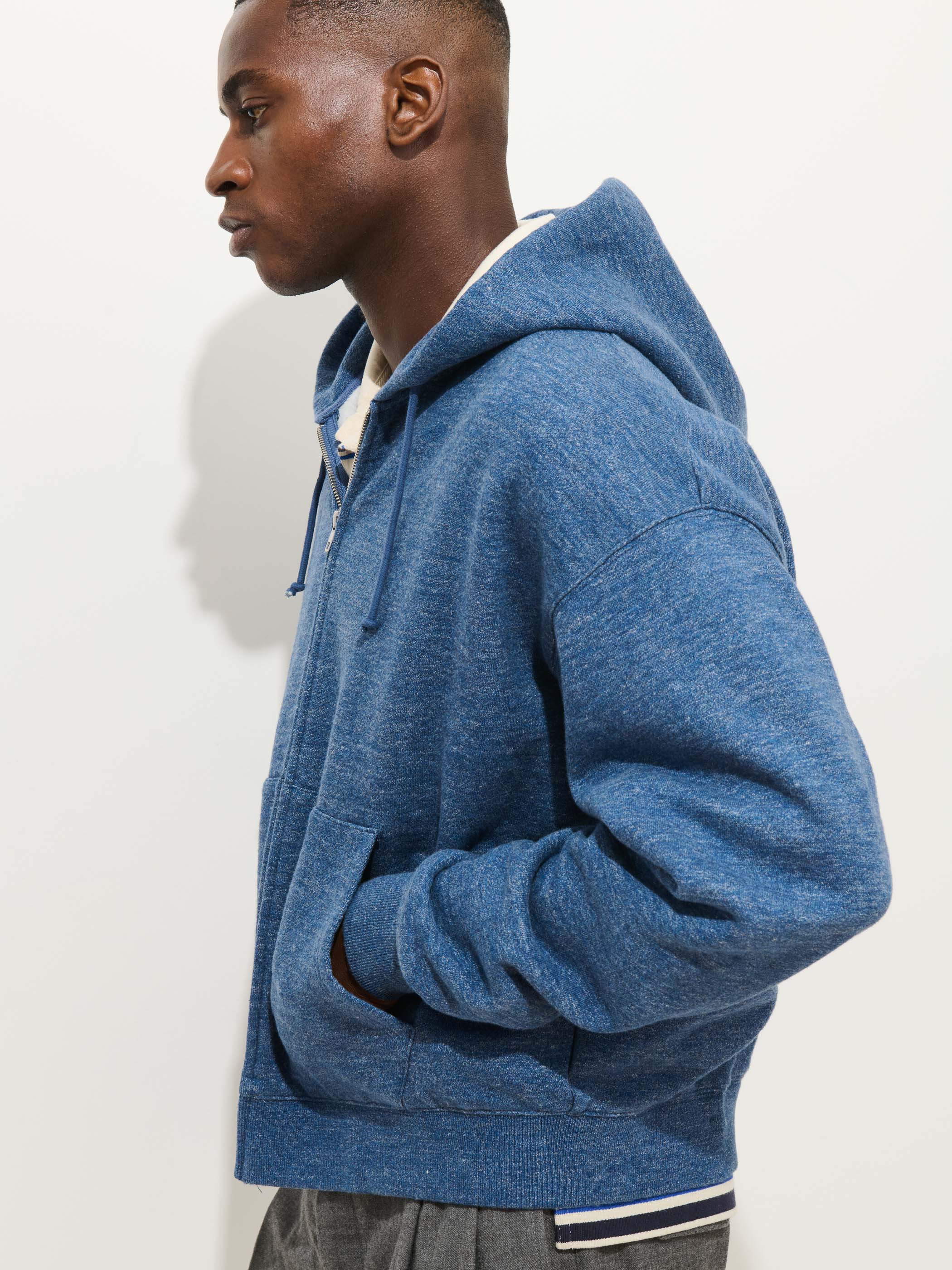 12th Street Zip Hoodie In Heather Fleece - Image 5