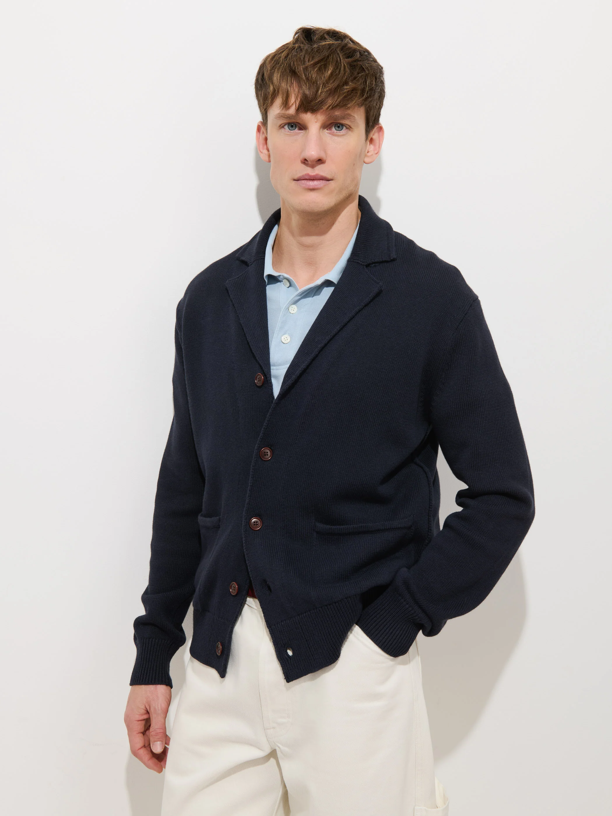 Alain Blazer In Cotton Linen