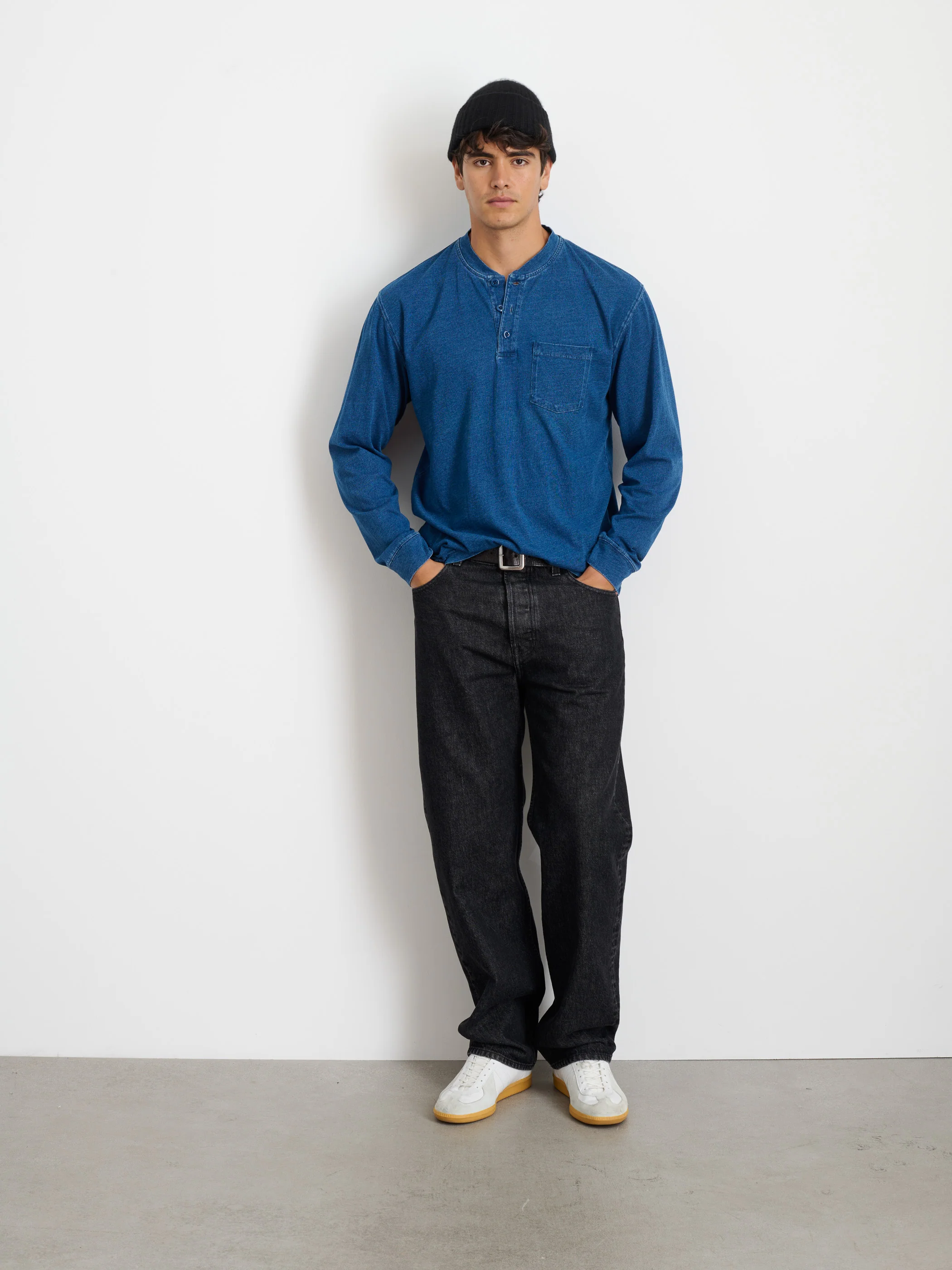 Alan Henley In Indigo Slub Cotton - Image 3