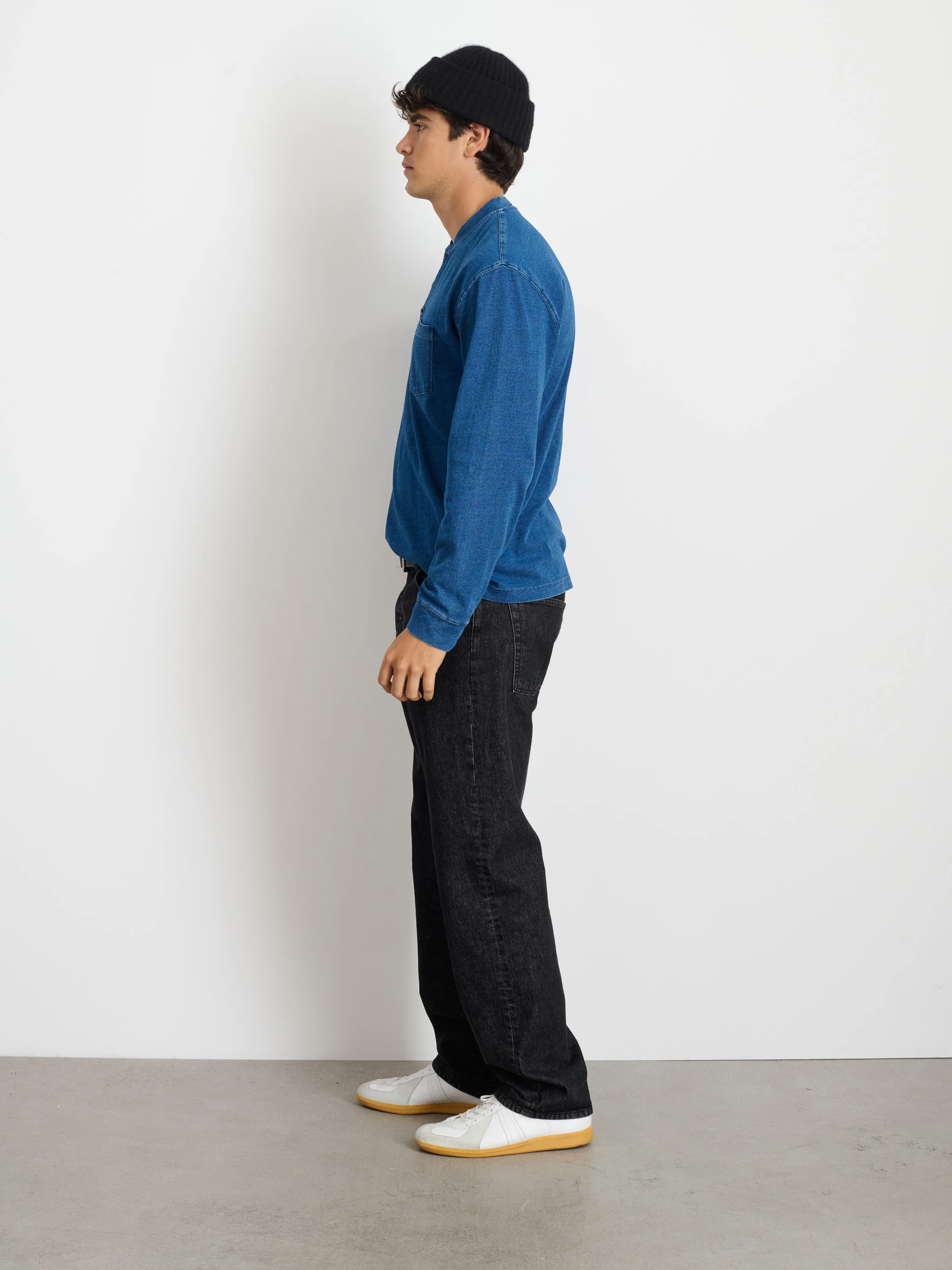 Alan Henley In Indigo Slub Cotton - Image 5