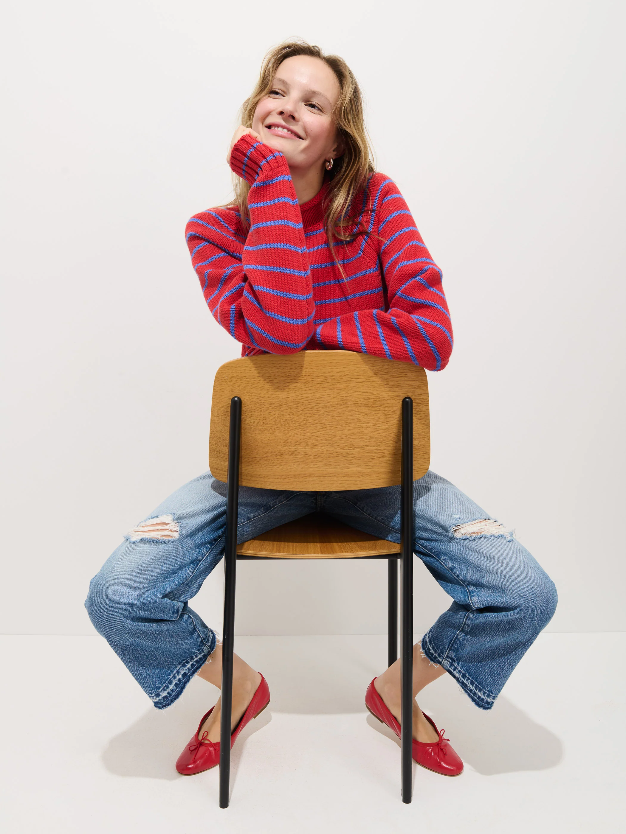 Alex Striped Rollneck In Cotton - Image 7