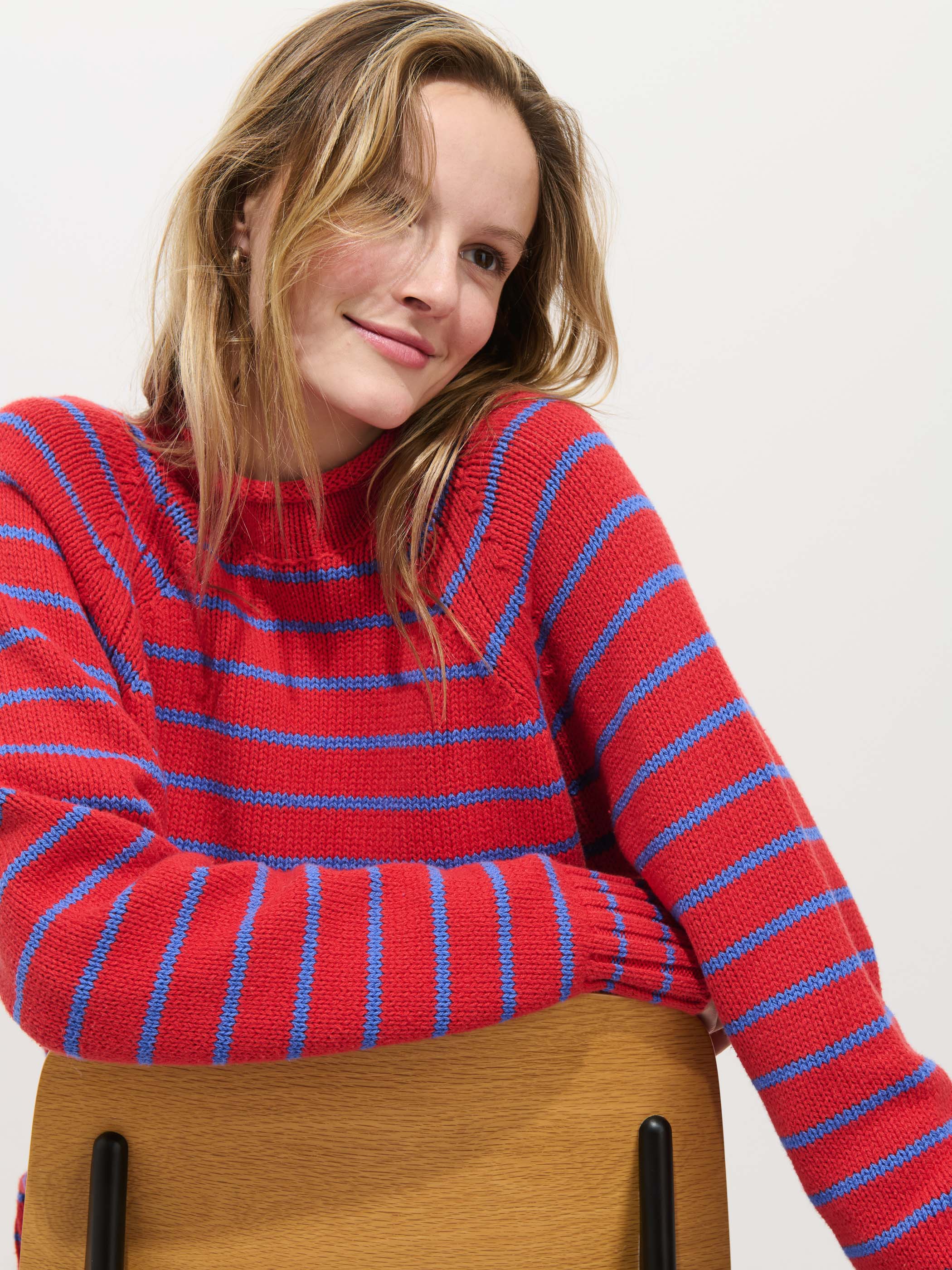 Alex Striped Rollneck In Cotton - Image 8