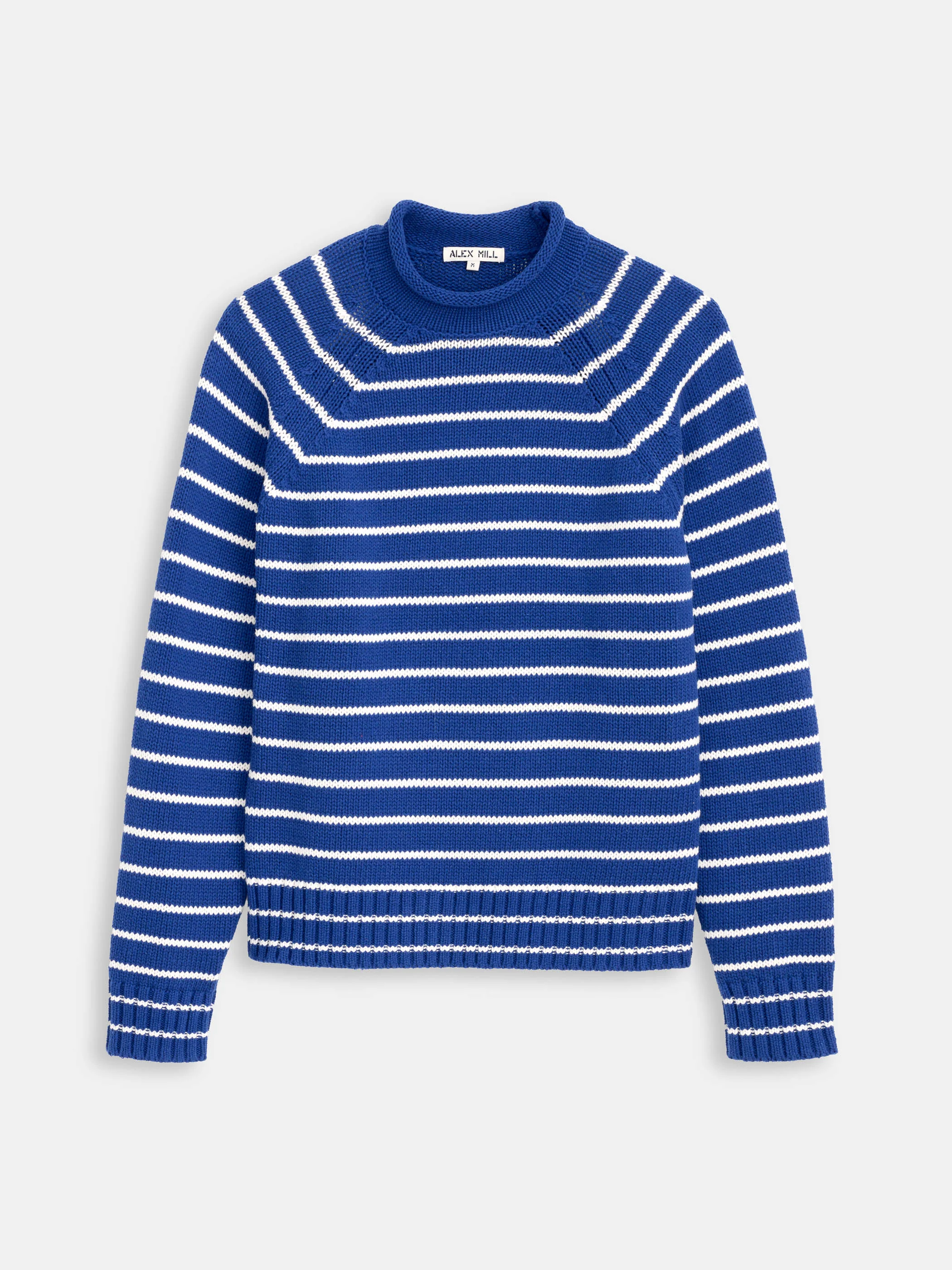 Alex Striped Rollneck In Cotton - Image 2