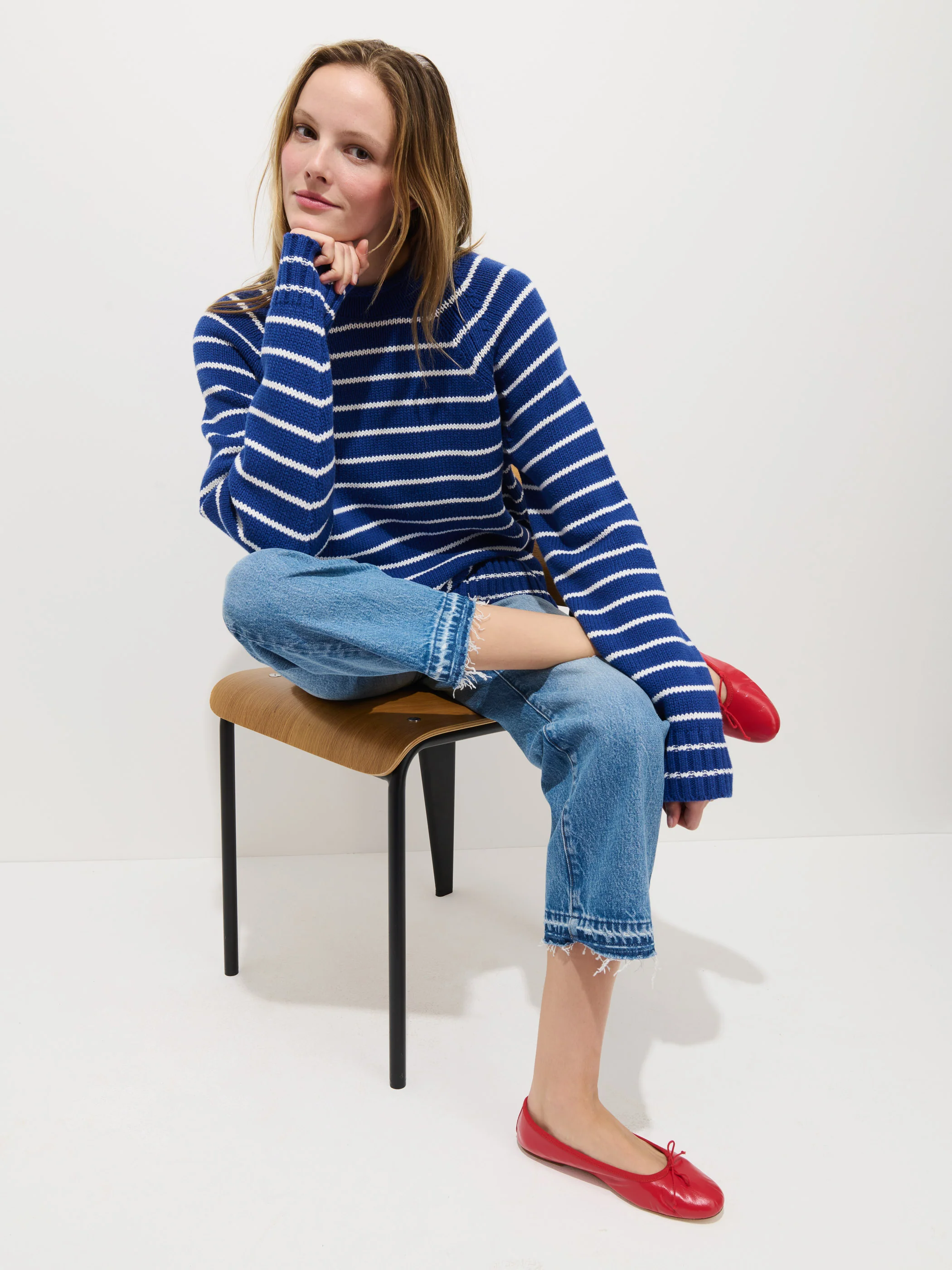 Alex Striped Rollneck In Cotton - Image 7