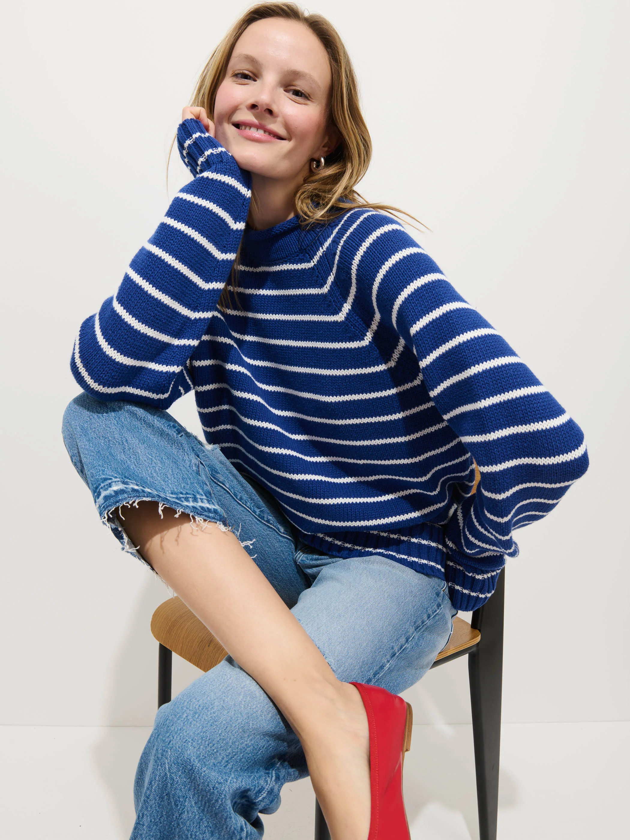 Alex Striped Rollneck In Cotton - Image 8