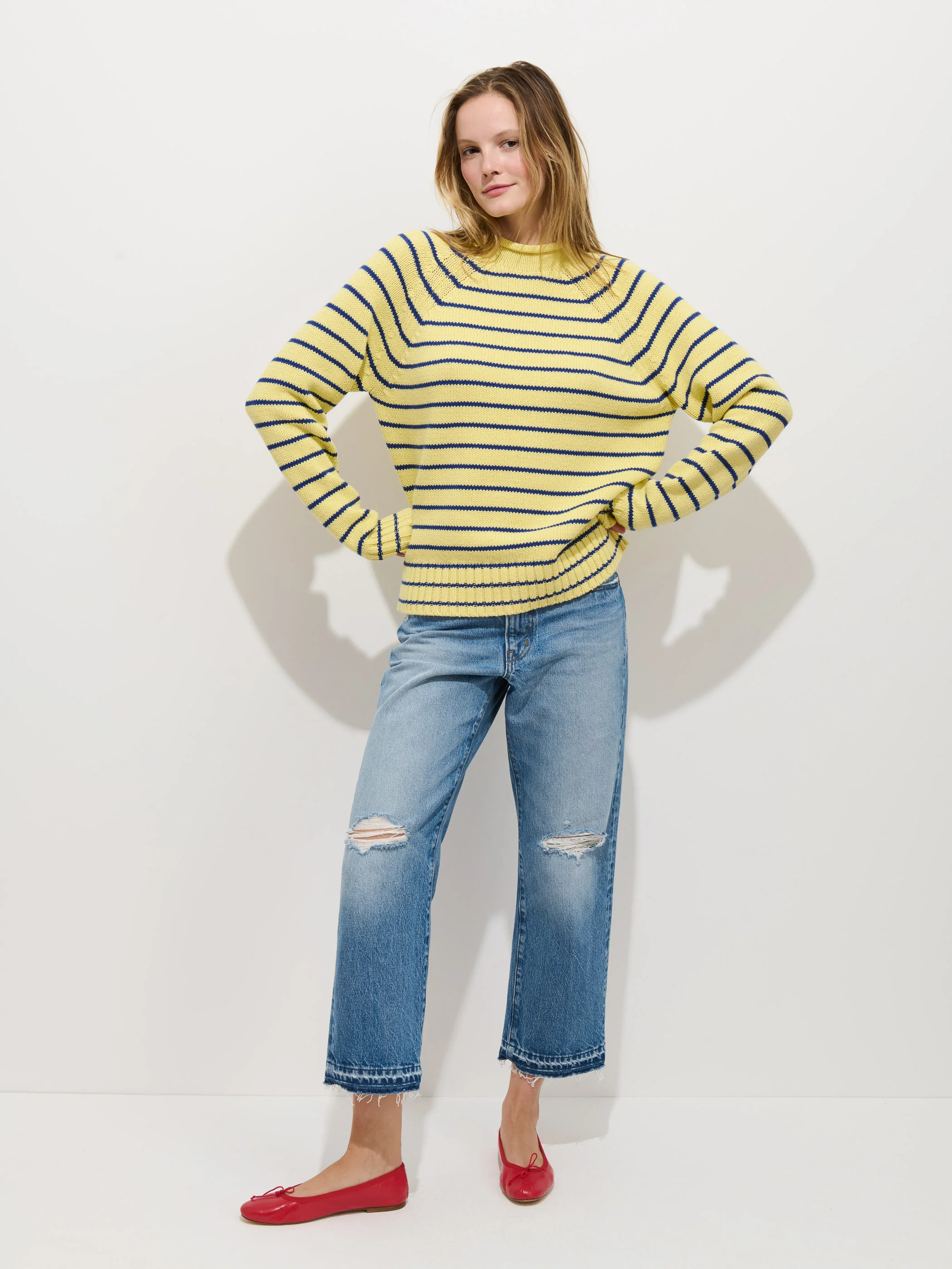 Alex Striped Rollneck In Cotton - Image 6