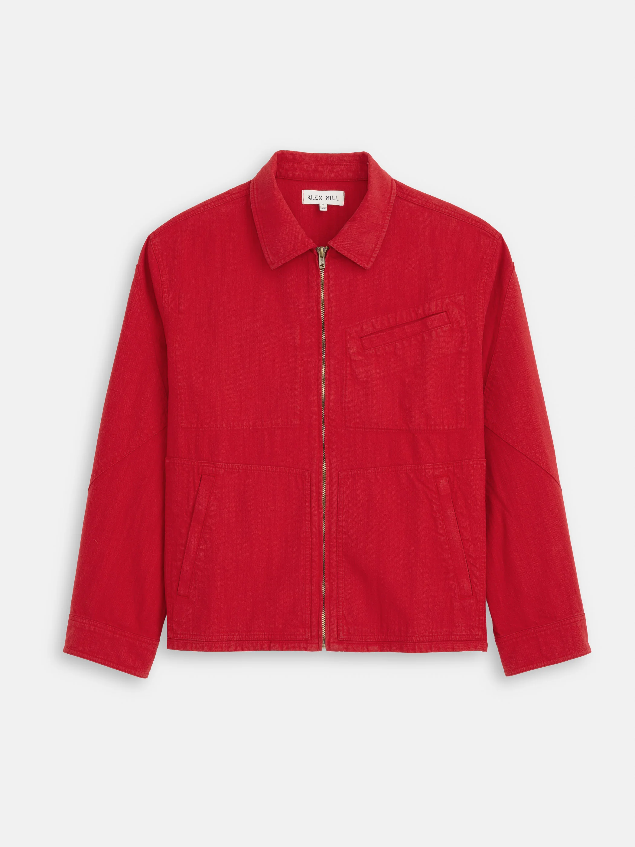 Andre Zip Jacket In Linen Twill - Image 2