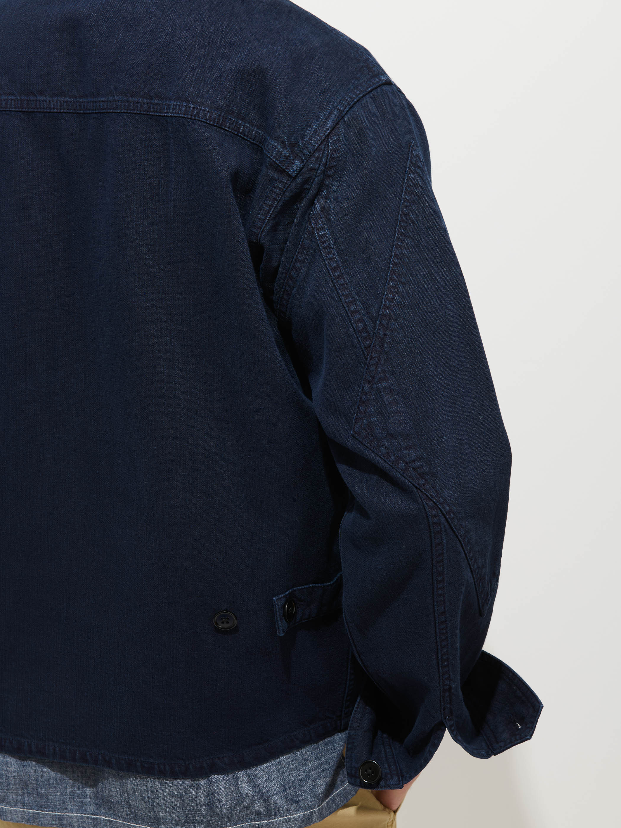 Andre Zip Jacket In Linen Twill - Image 6