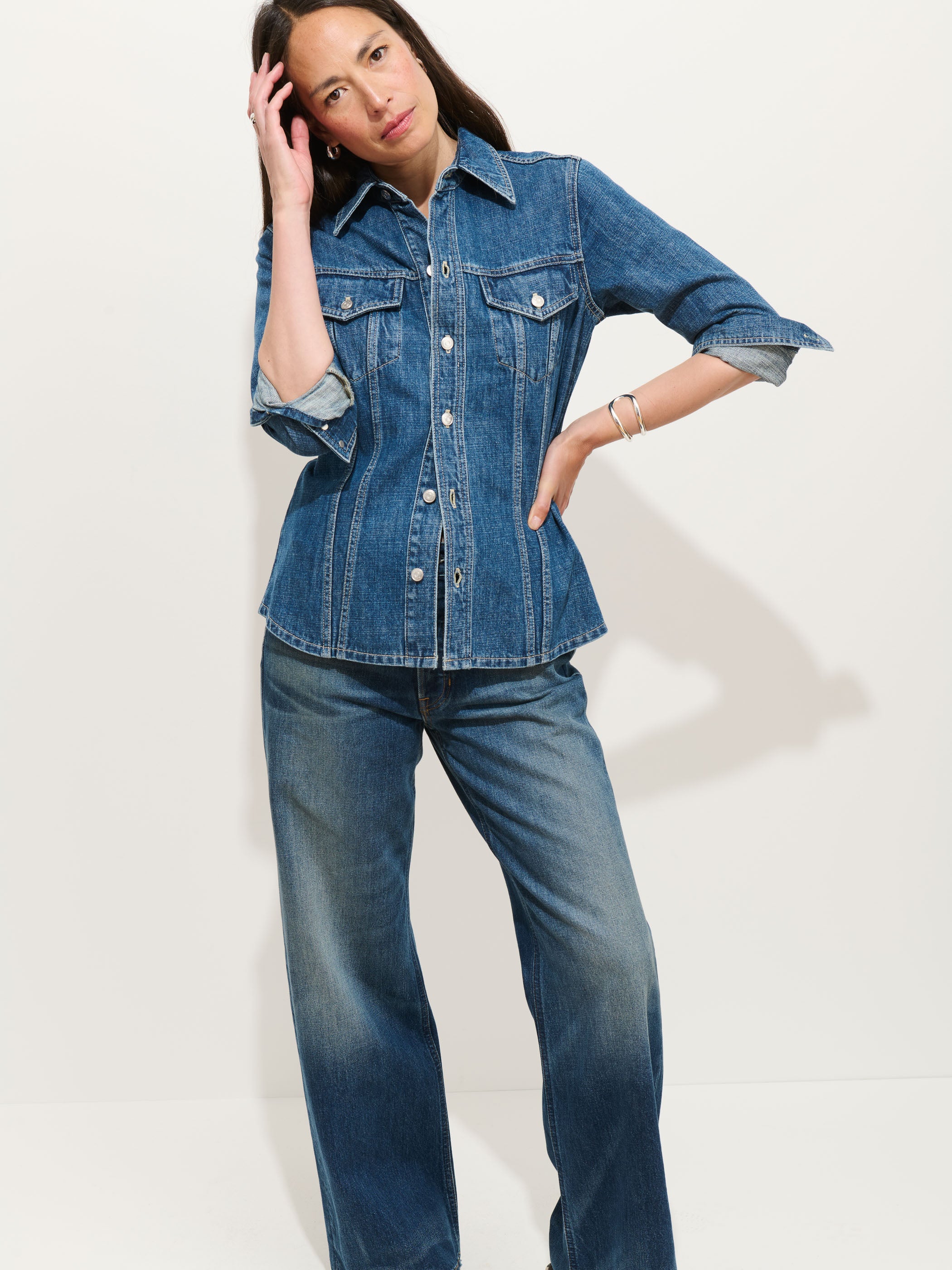 Annabelle Shirt In Denim - Image 3