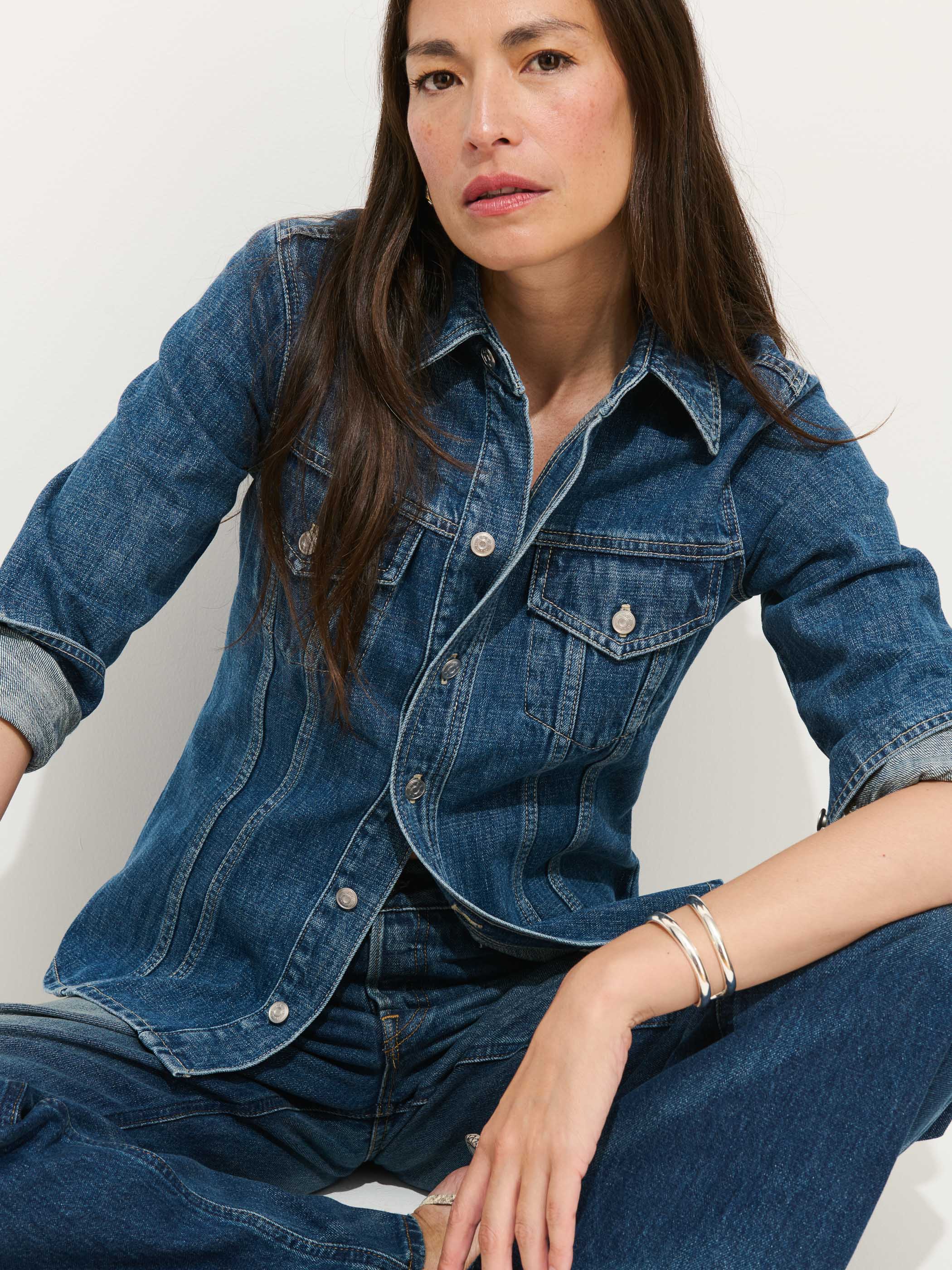 Annabelle Shirt In Denim - Image 4