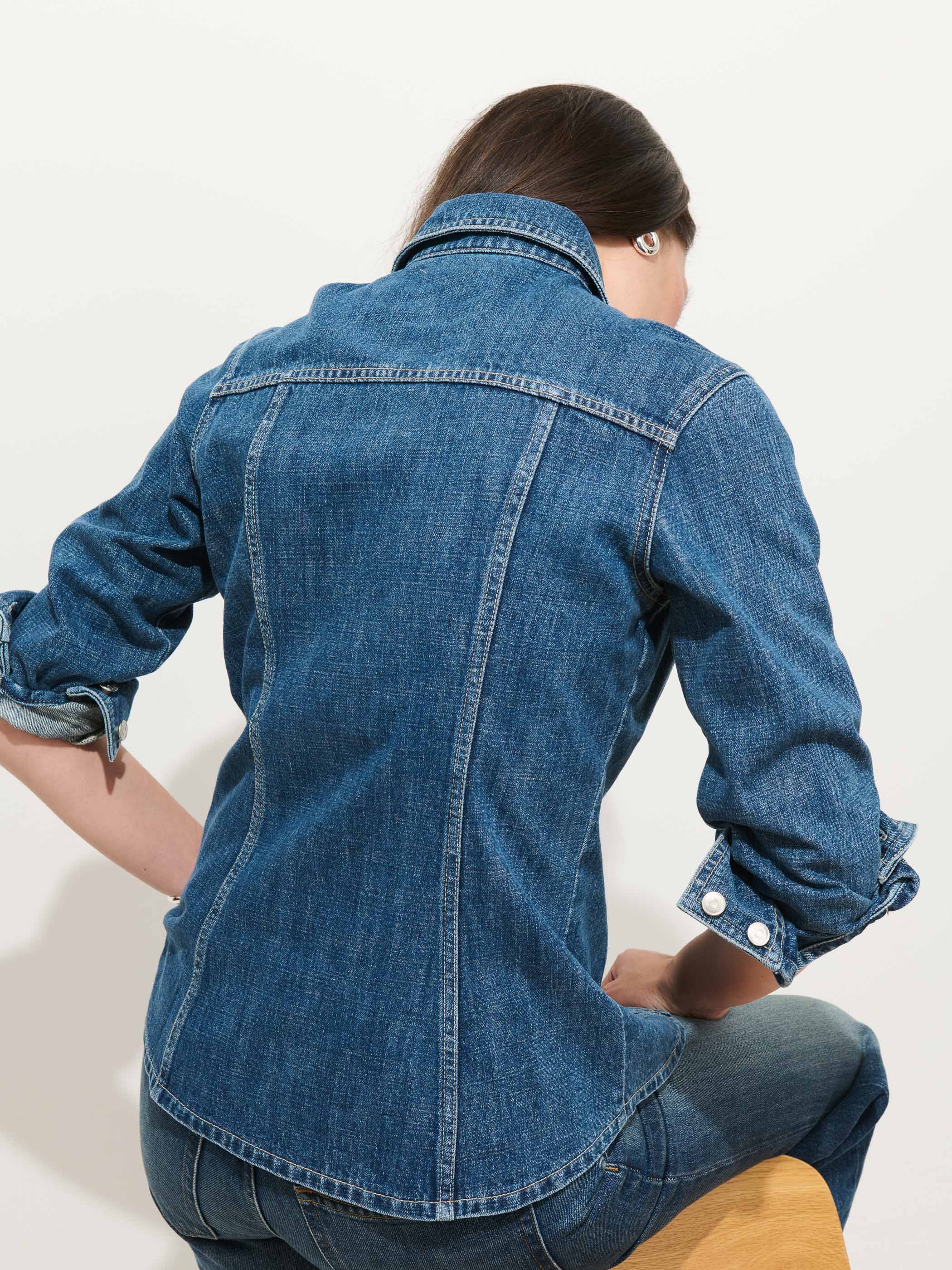 Annabelle Shirt In Denim - Image 5