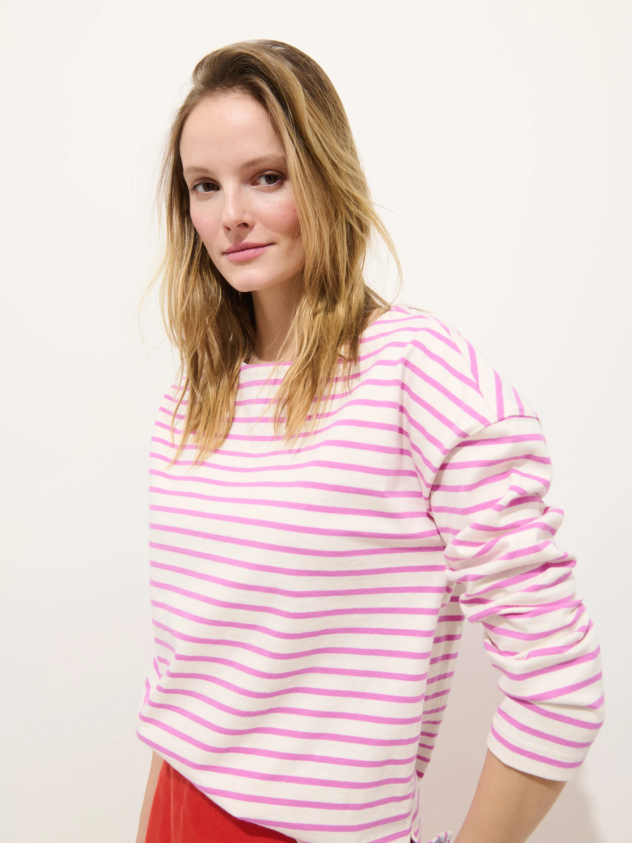 Avignon Striped Tee In Cotton - Image 6