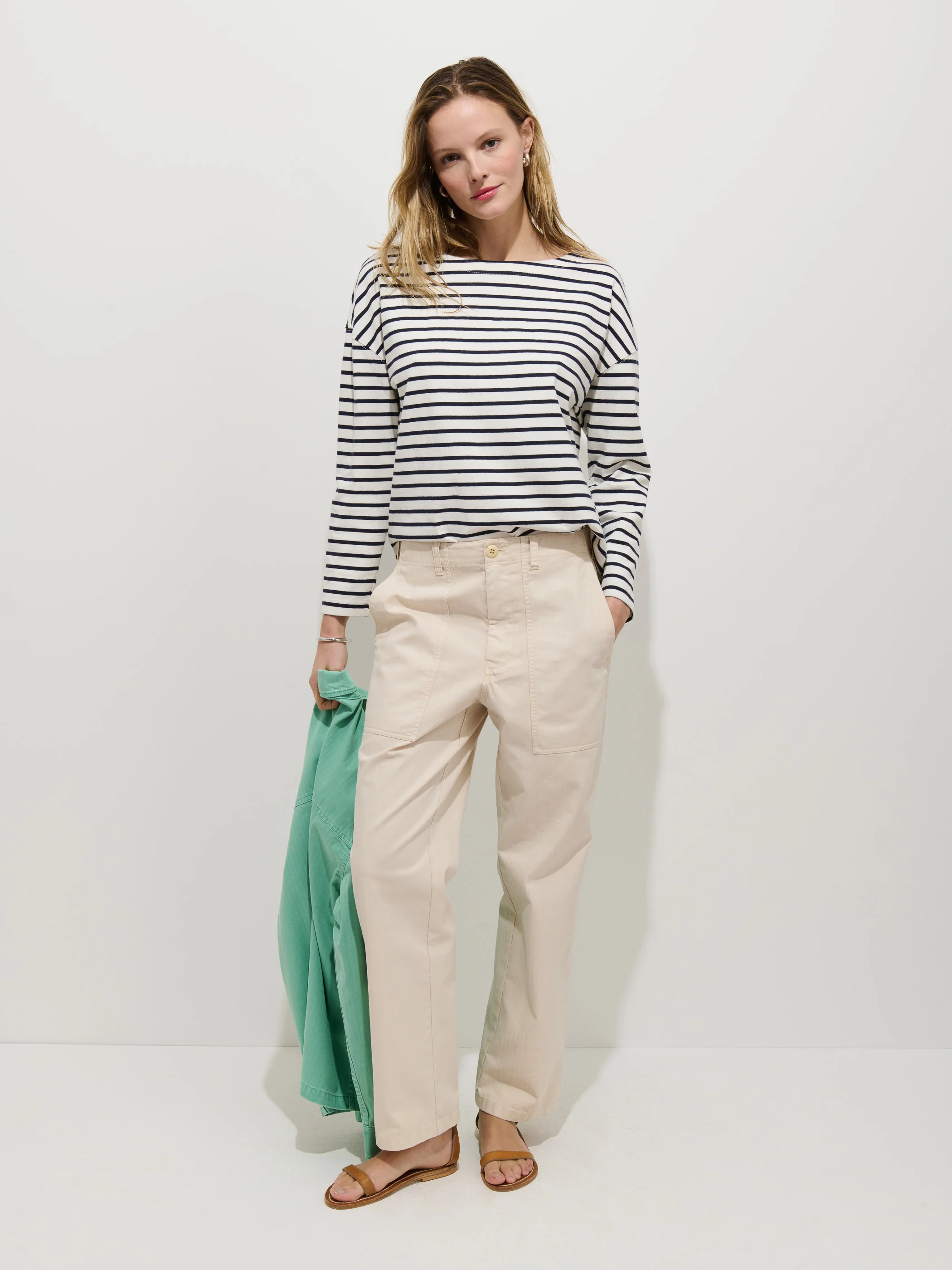 Avignon Striped Tee In Cotton - Image 3