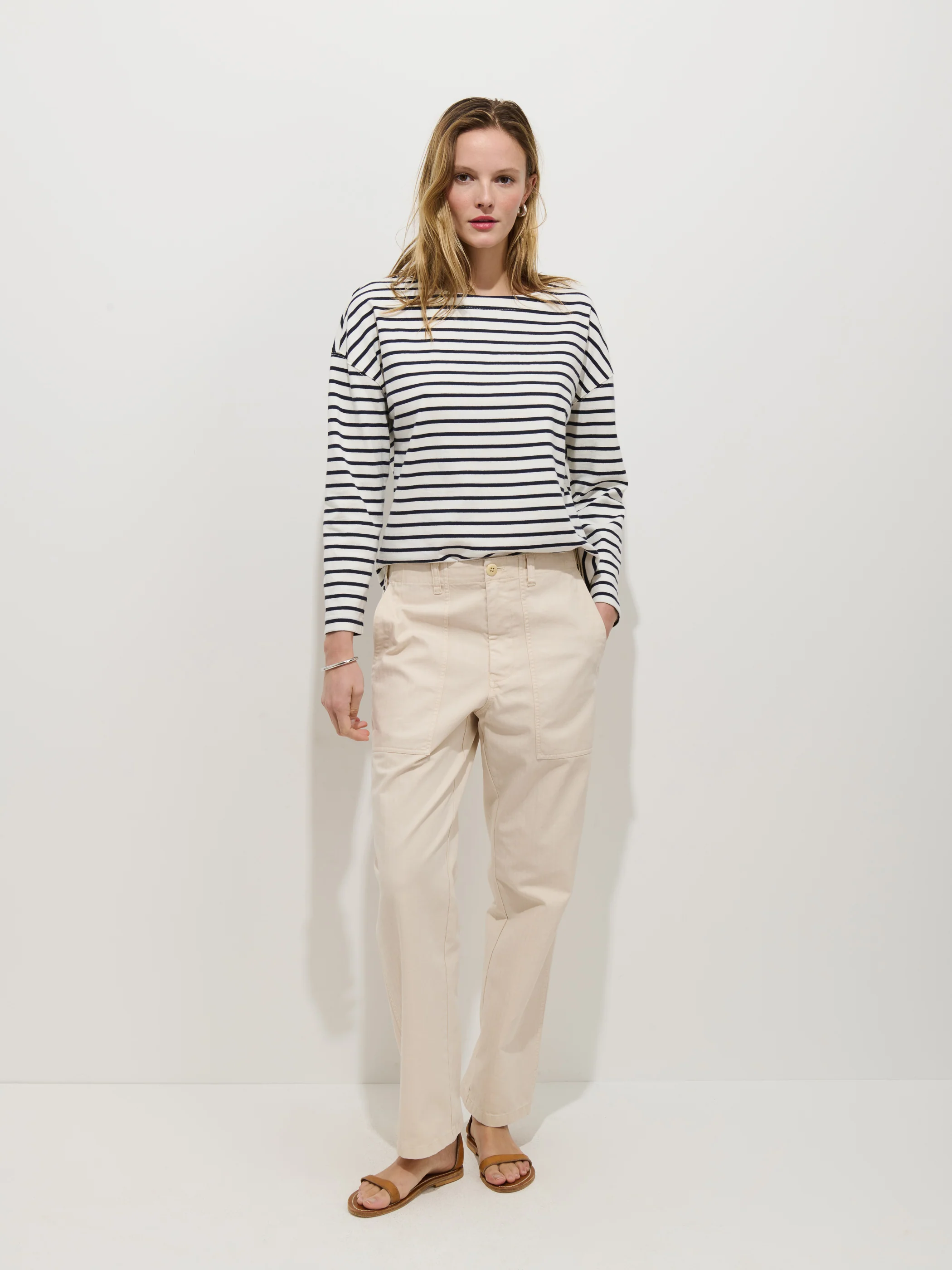 Avignon Striped Tee In Cotton - Image 6