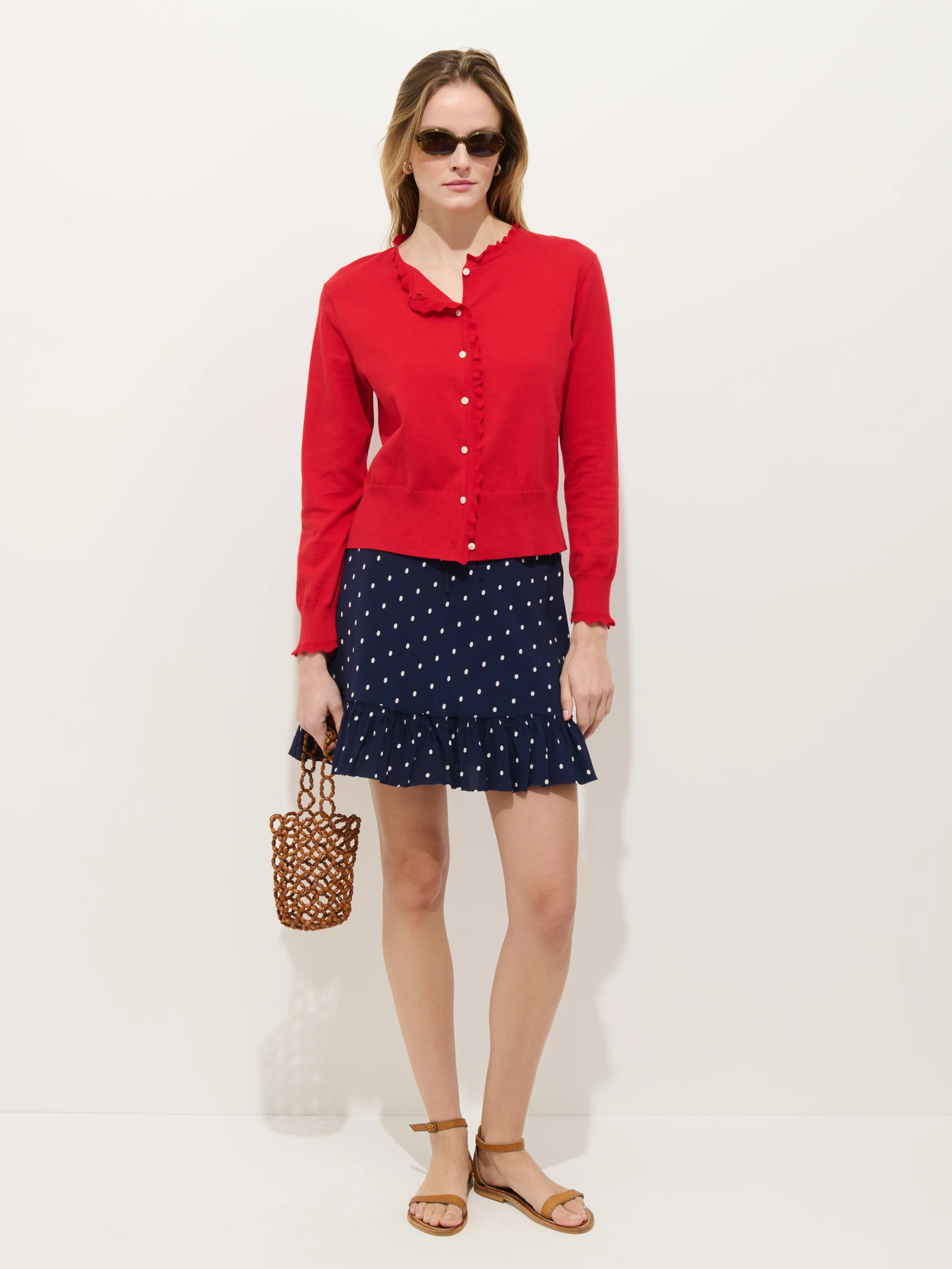 Bella Cardigan In Cotton Cashmere - Image 3