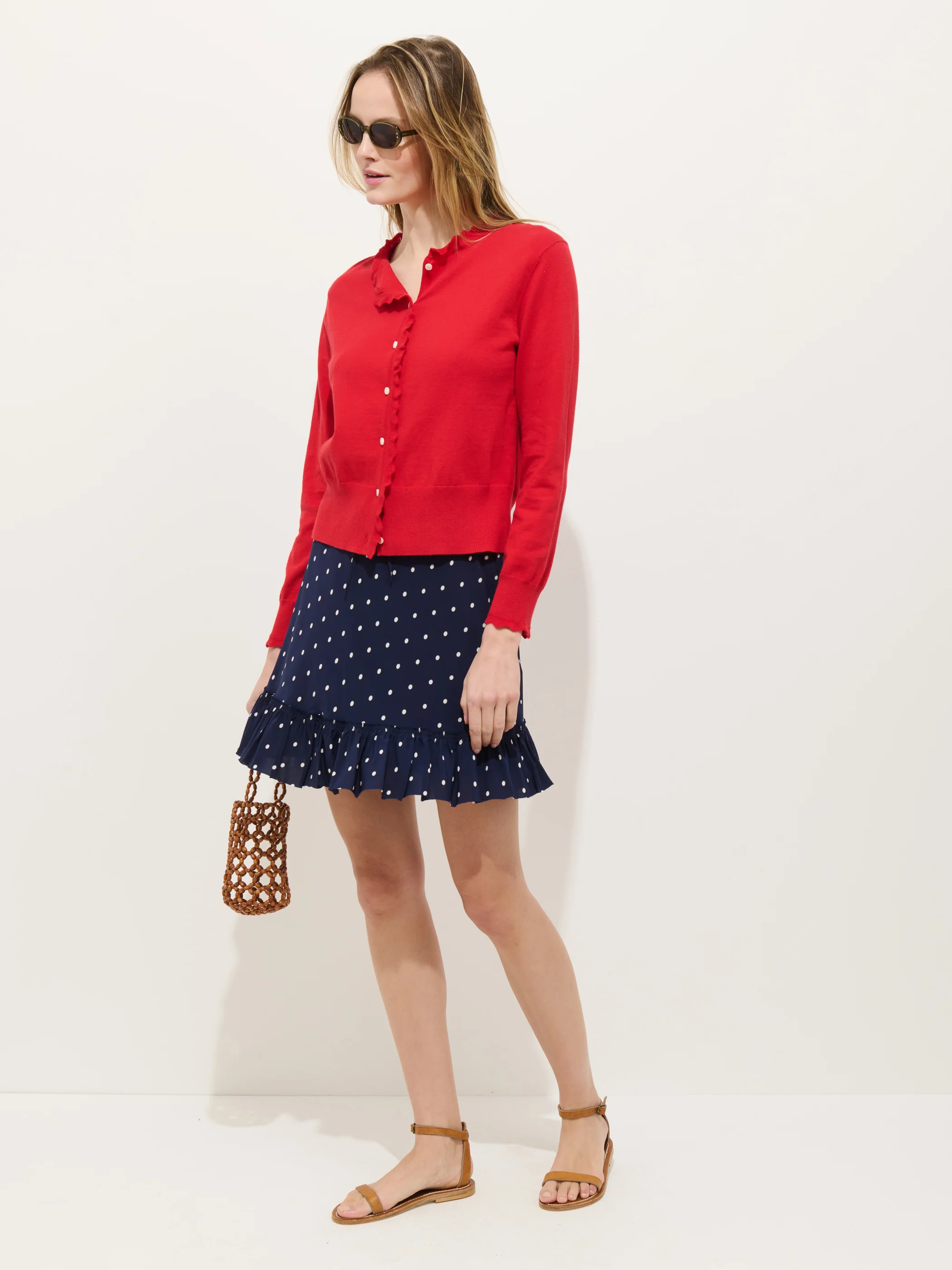 Bella Cardigan In Cotton Cashmere - Image 4