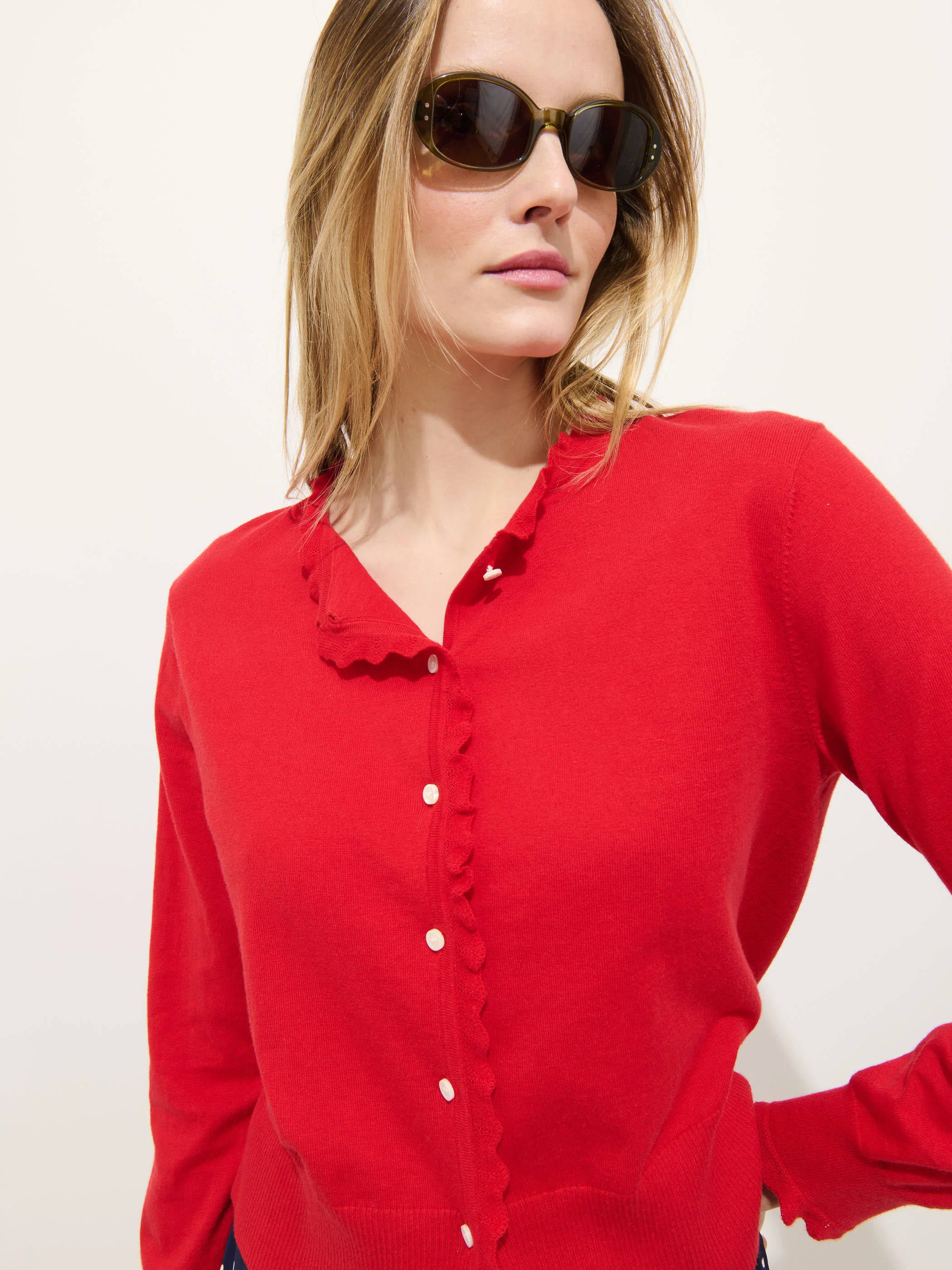 Bella Cardigan In Cotton Cashmere - Image 5