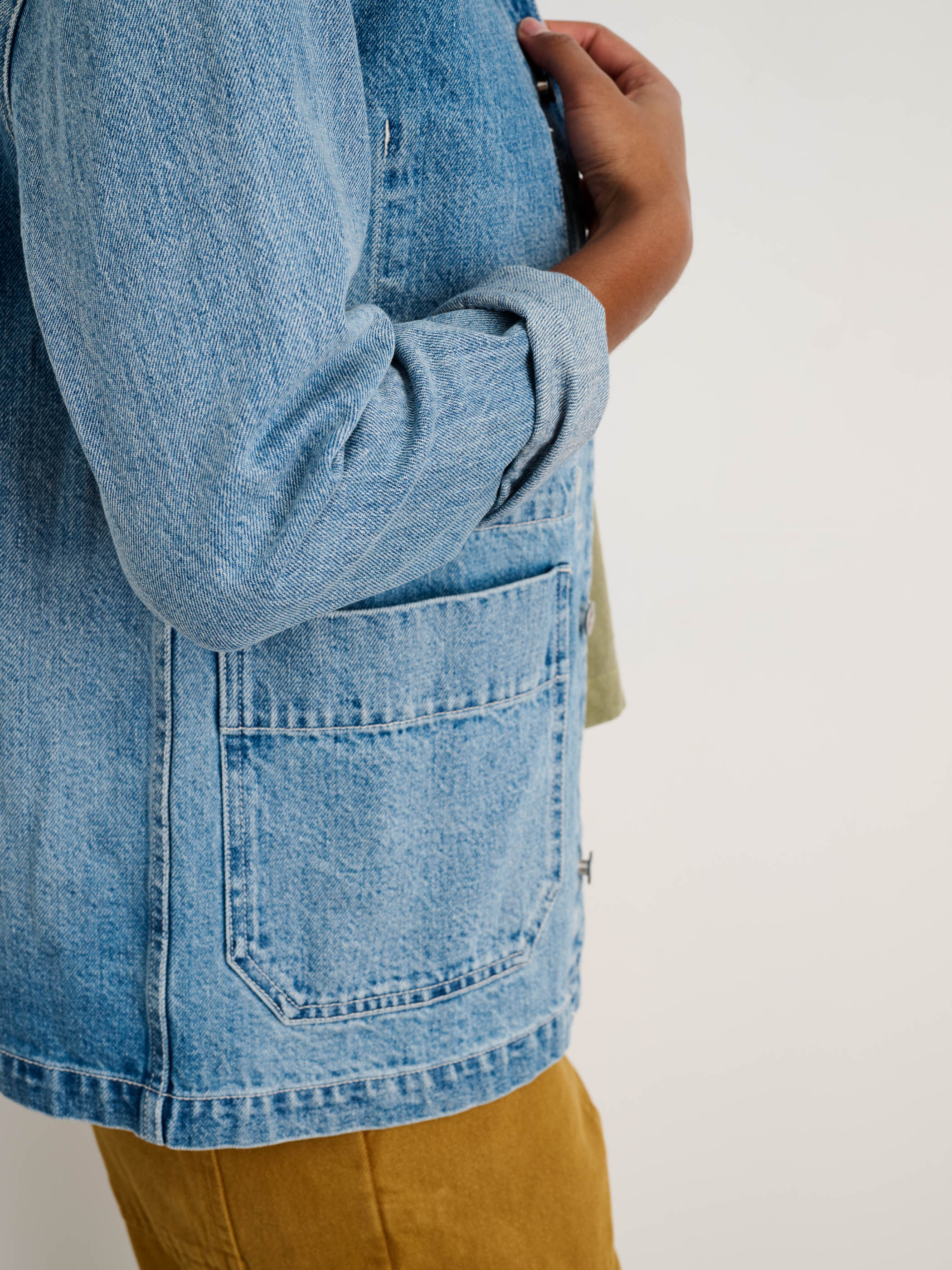Britt Work Jacket in Denim - Image 4