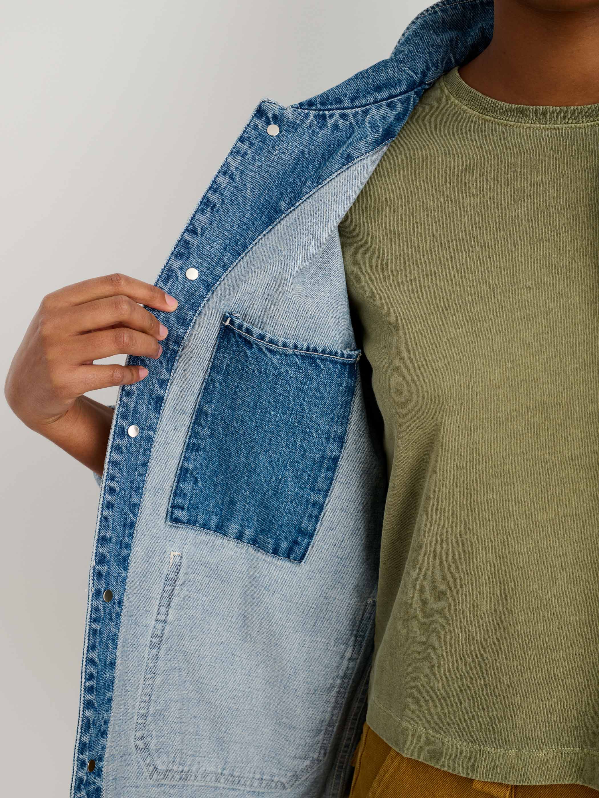 Britt Work Jacket in Denim - Image 5