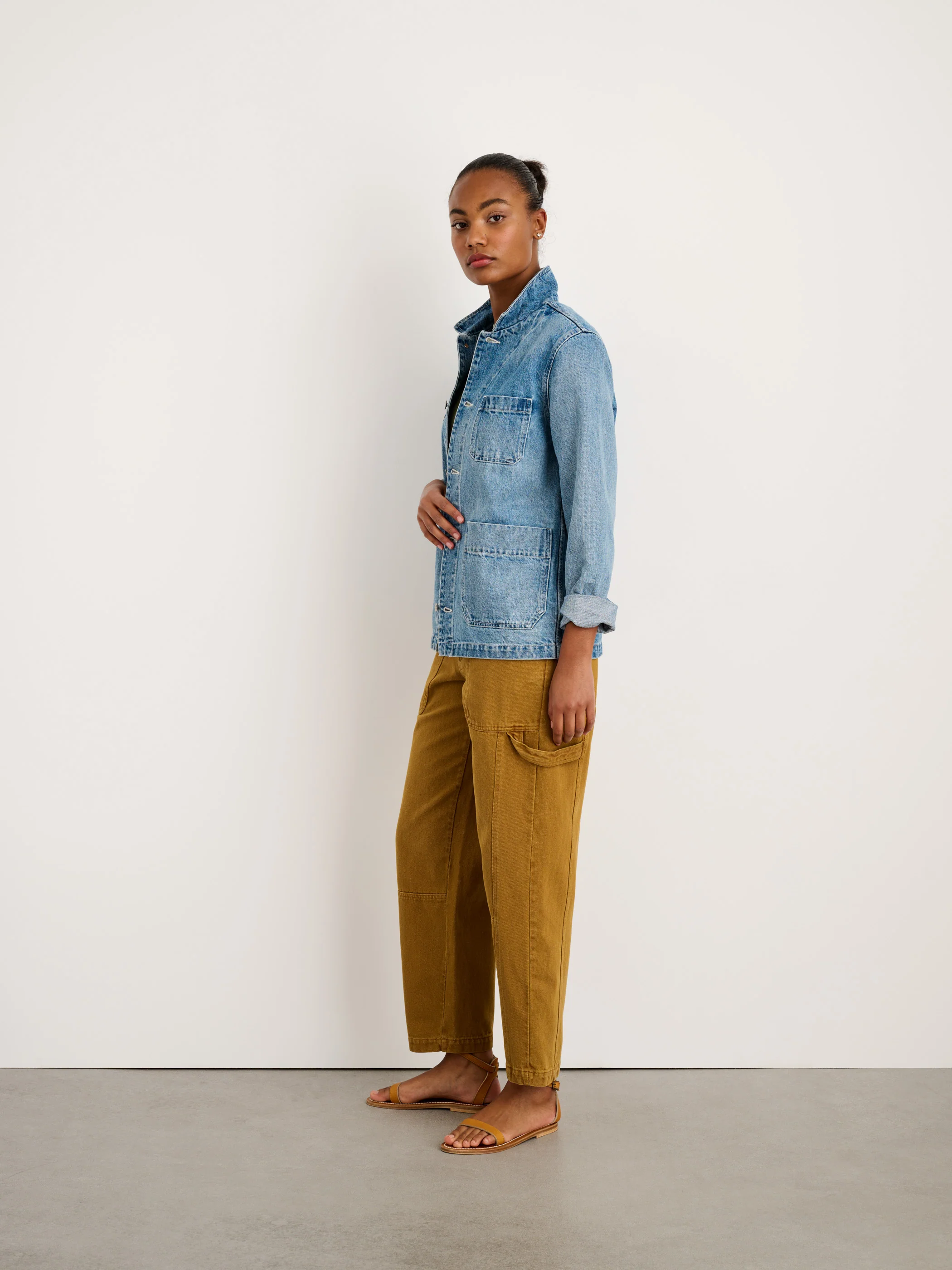 Britt Work Jacket in Denim - Image 6