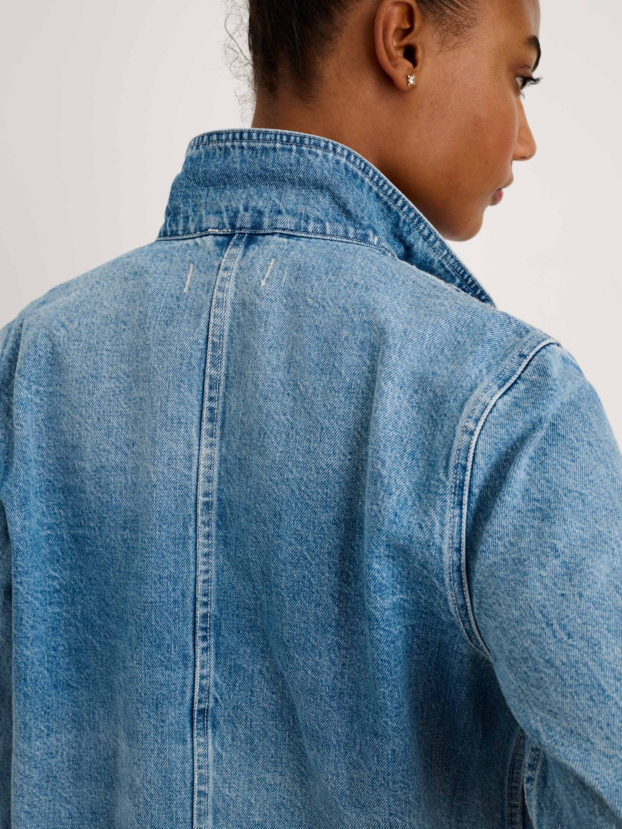 Britt Work Jacket in Denim - Image 7