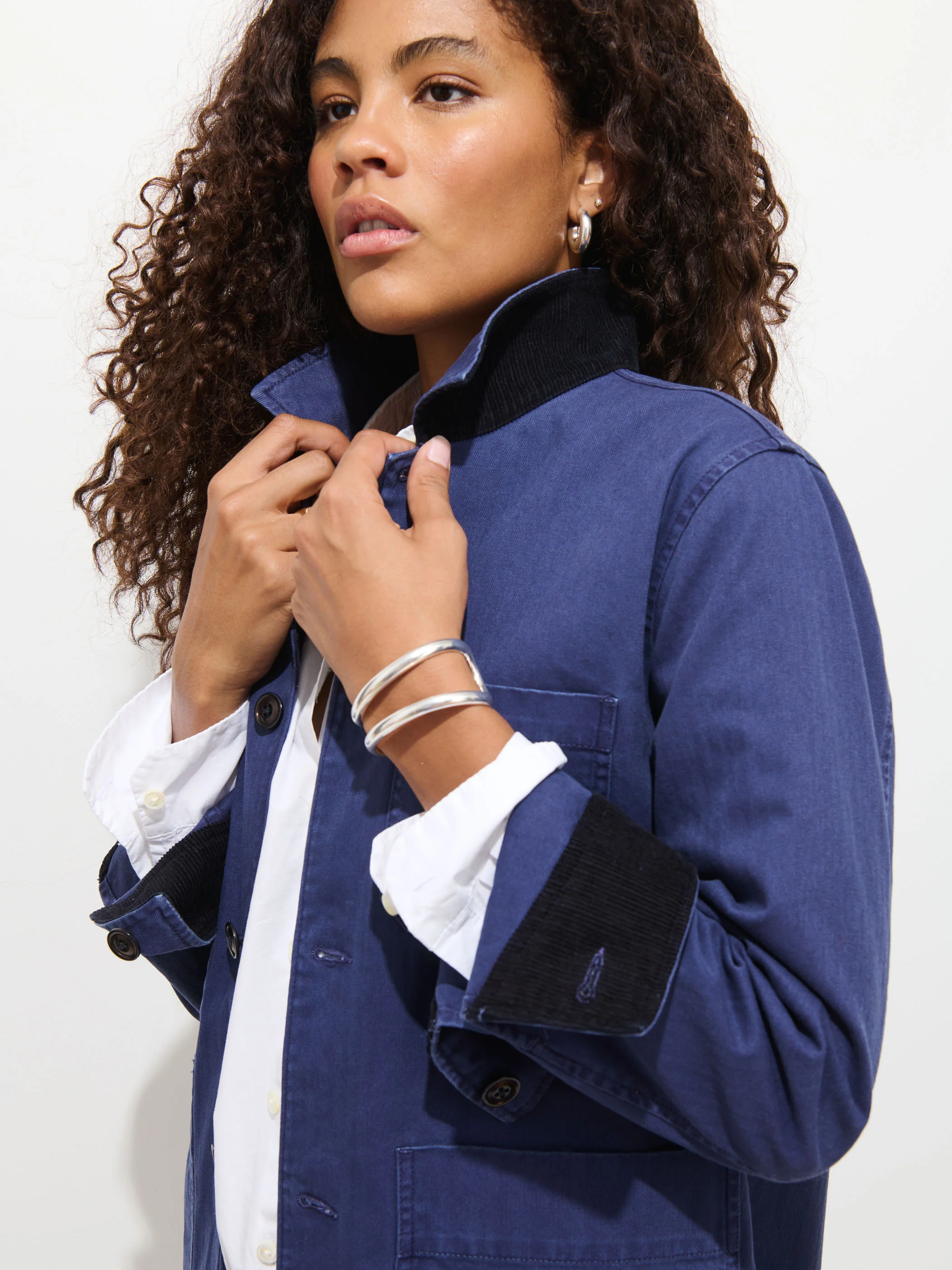 Britt Work Jacket In Herringbone - Image 5