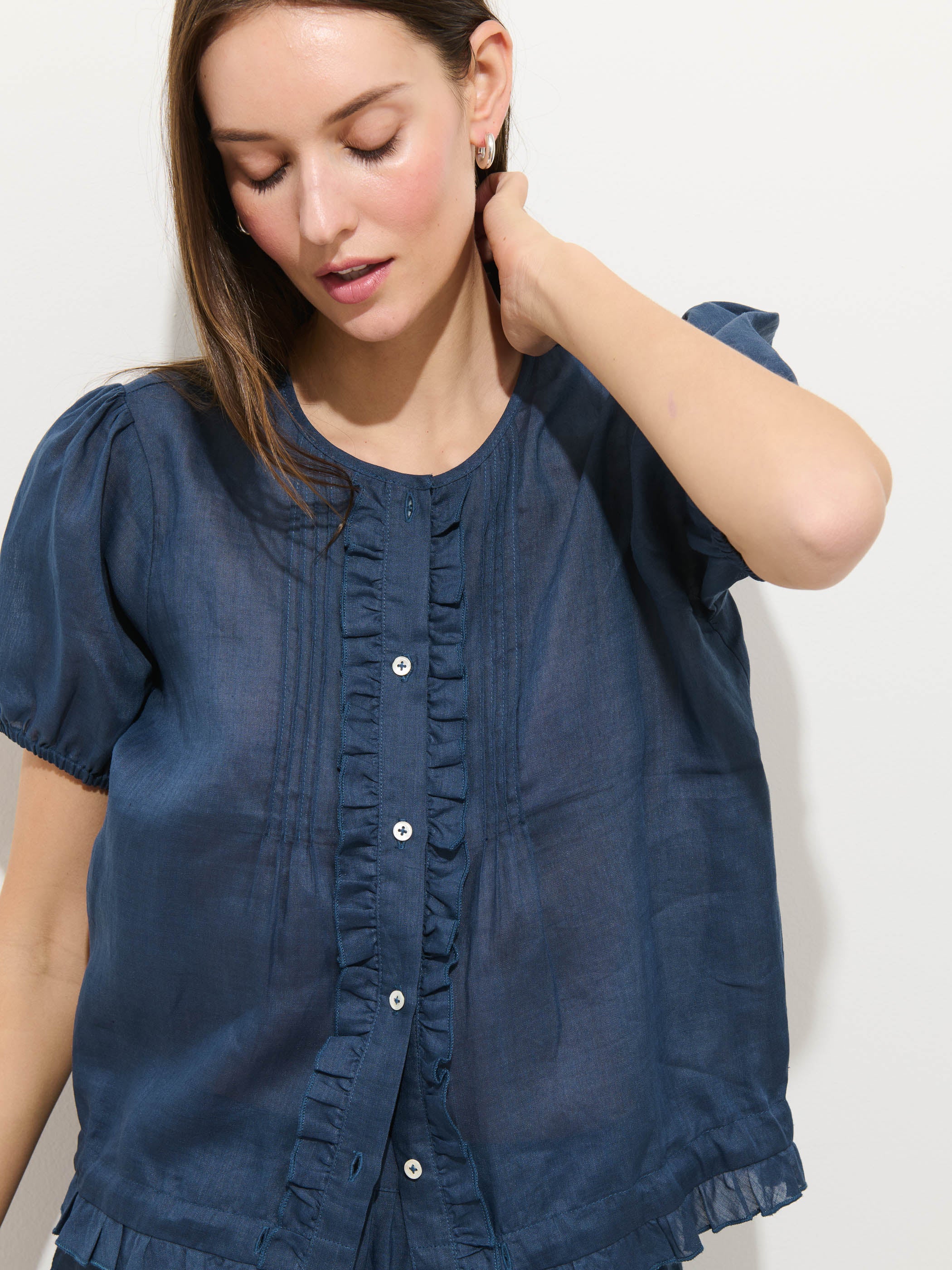 Brittany Top In Ramie