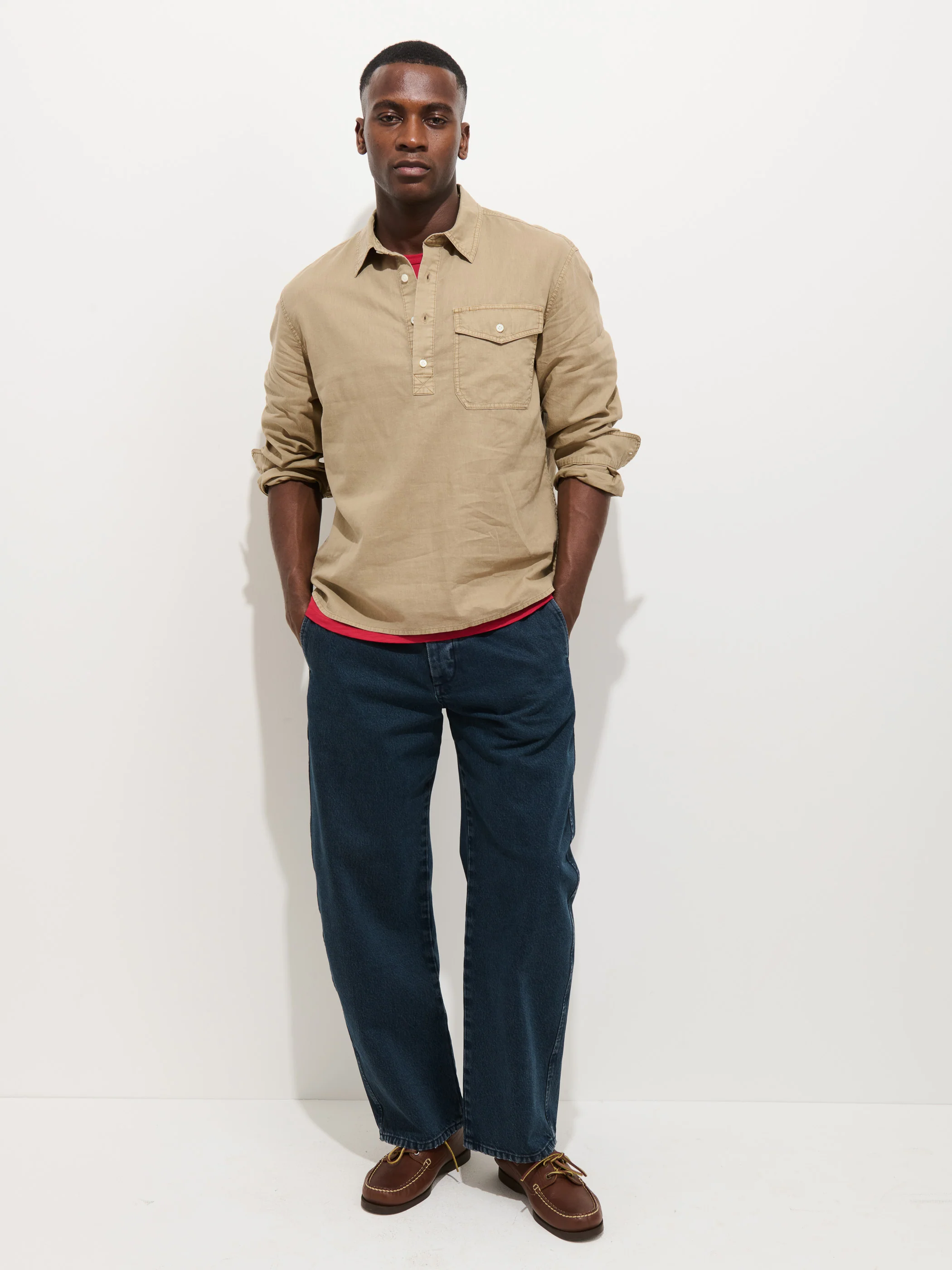 Carter Popover In Cotton Linen - Image 3