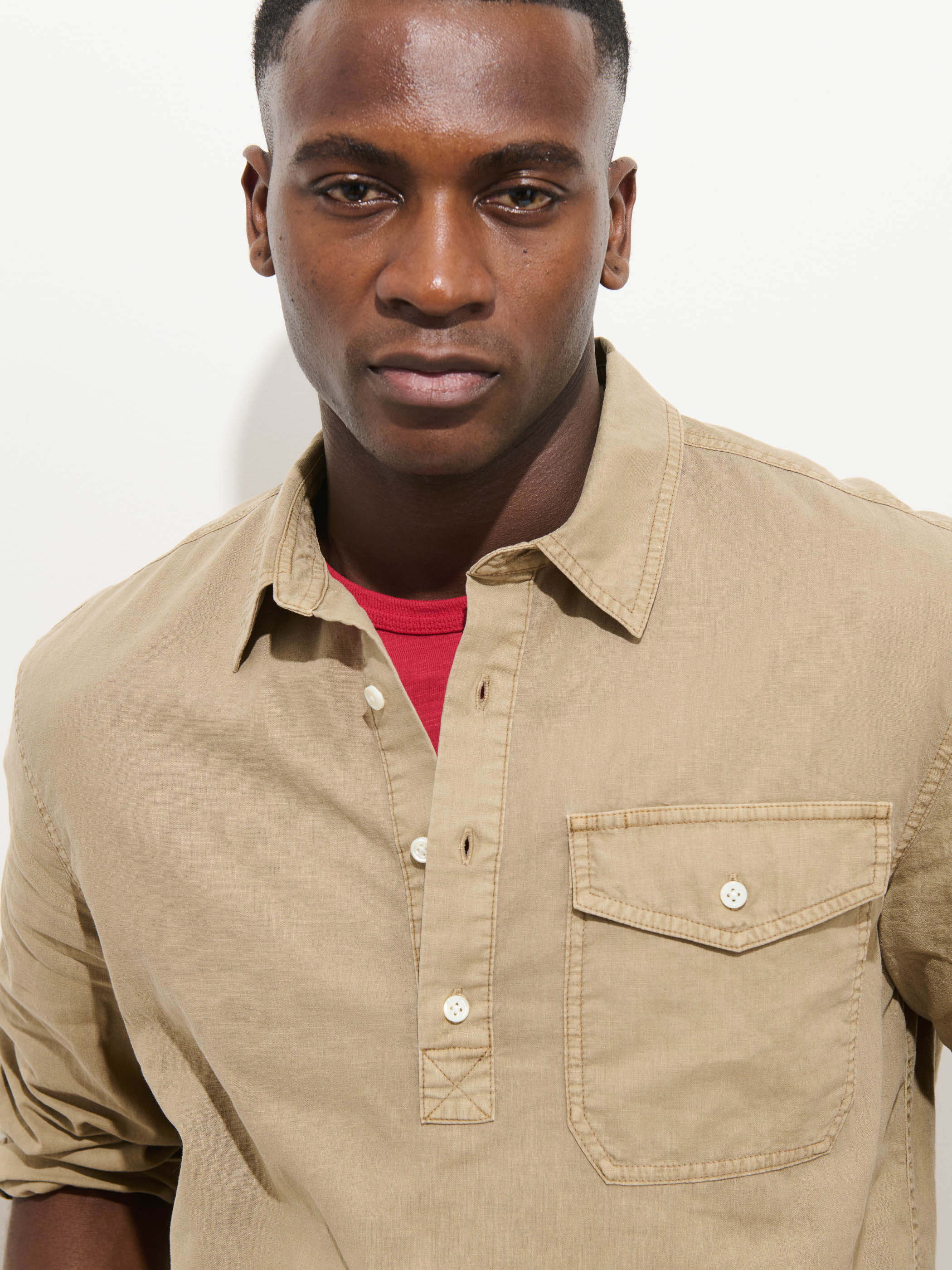 Carter Popover In Cotton Linen - Image 4