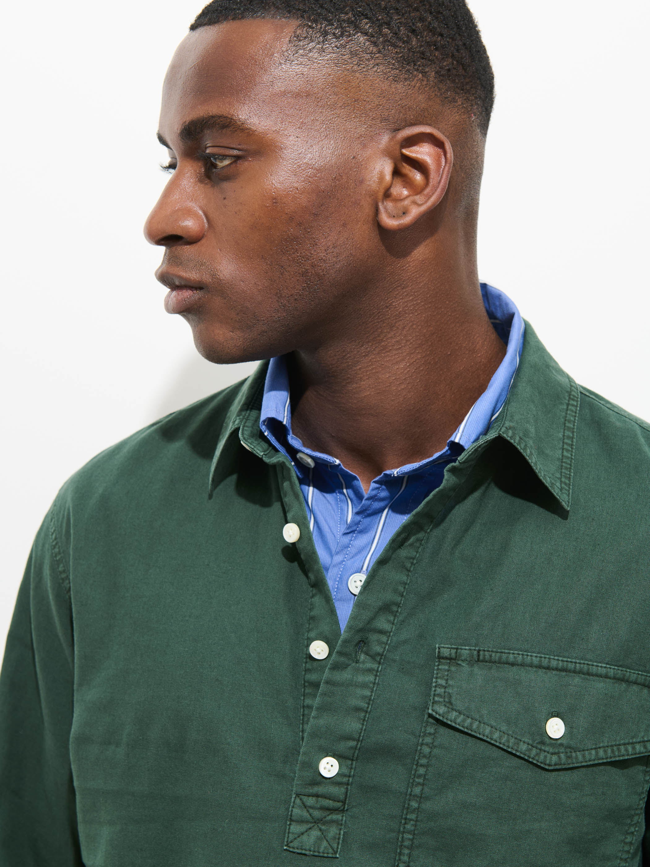 Carter Popover In Cotton Linen - Image 5