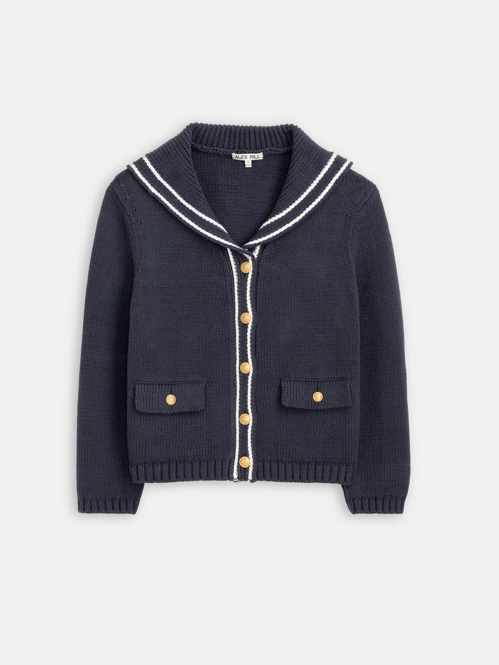 Cassie Sailor Cardigan 
In Cotton Blend - Image 2