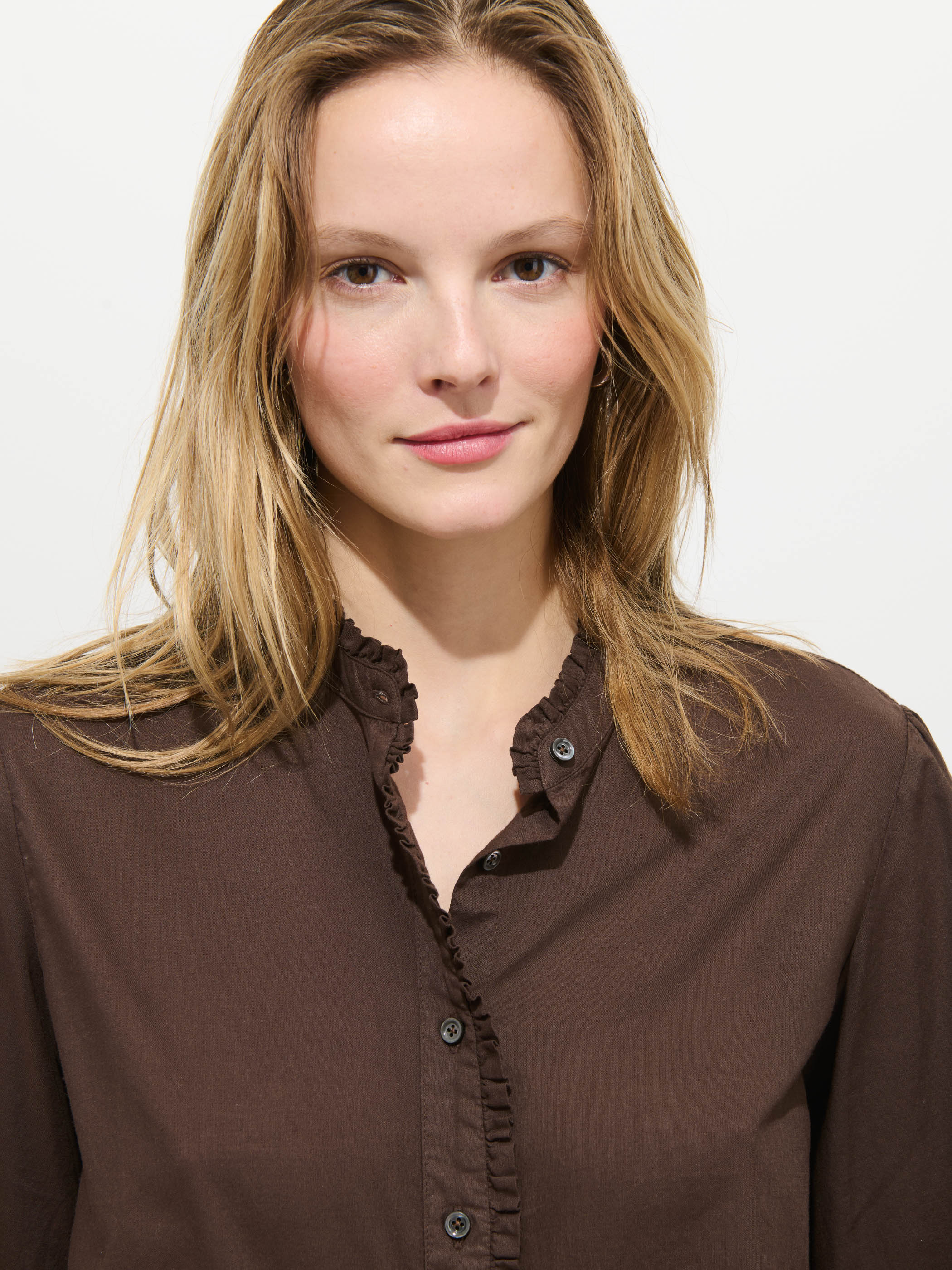 Chantilly Ruffle Shirt In Cotton Voile - Image 5