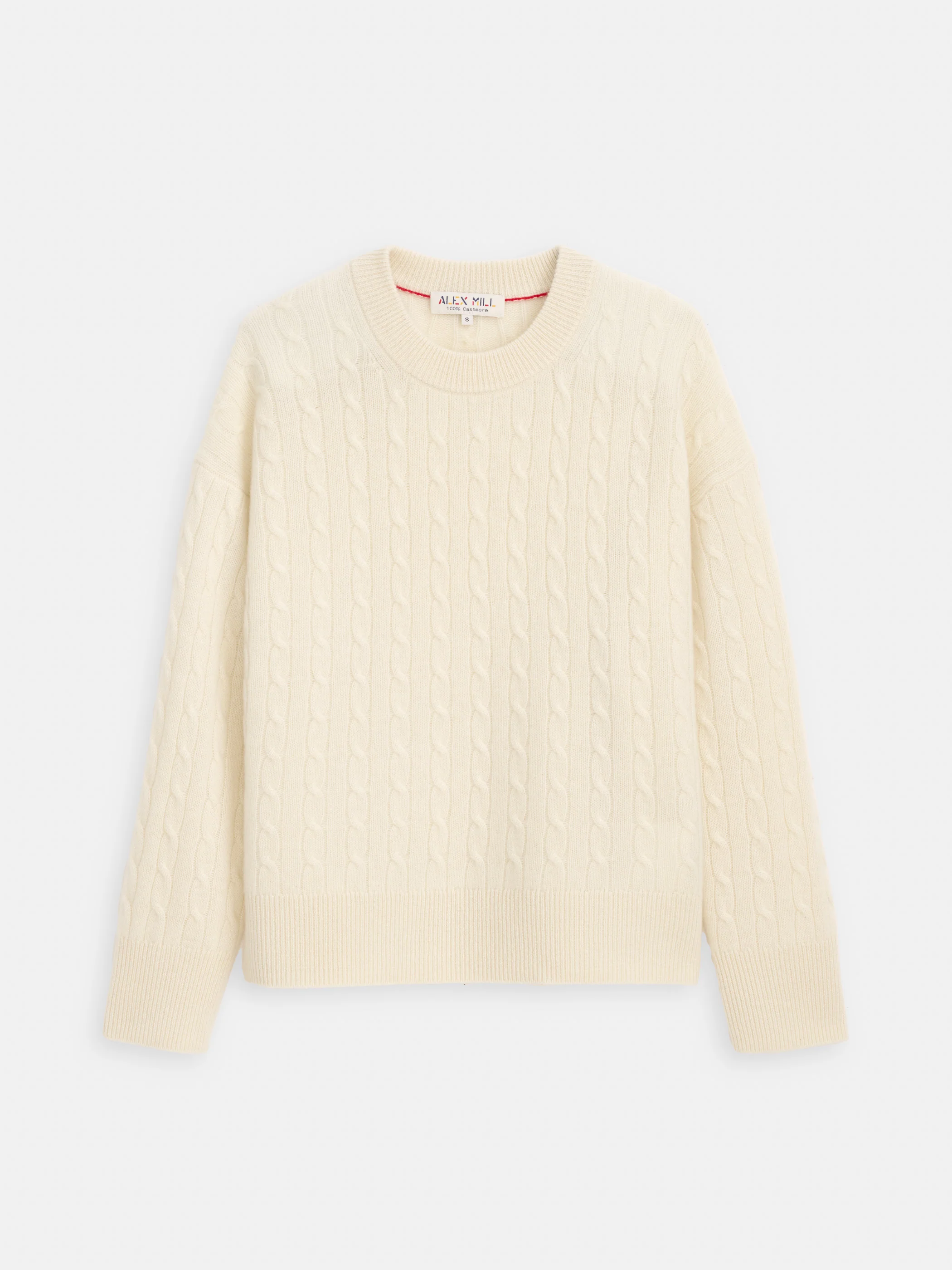 Charlie Cable Sweater In Cashmere - Image 4