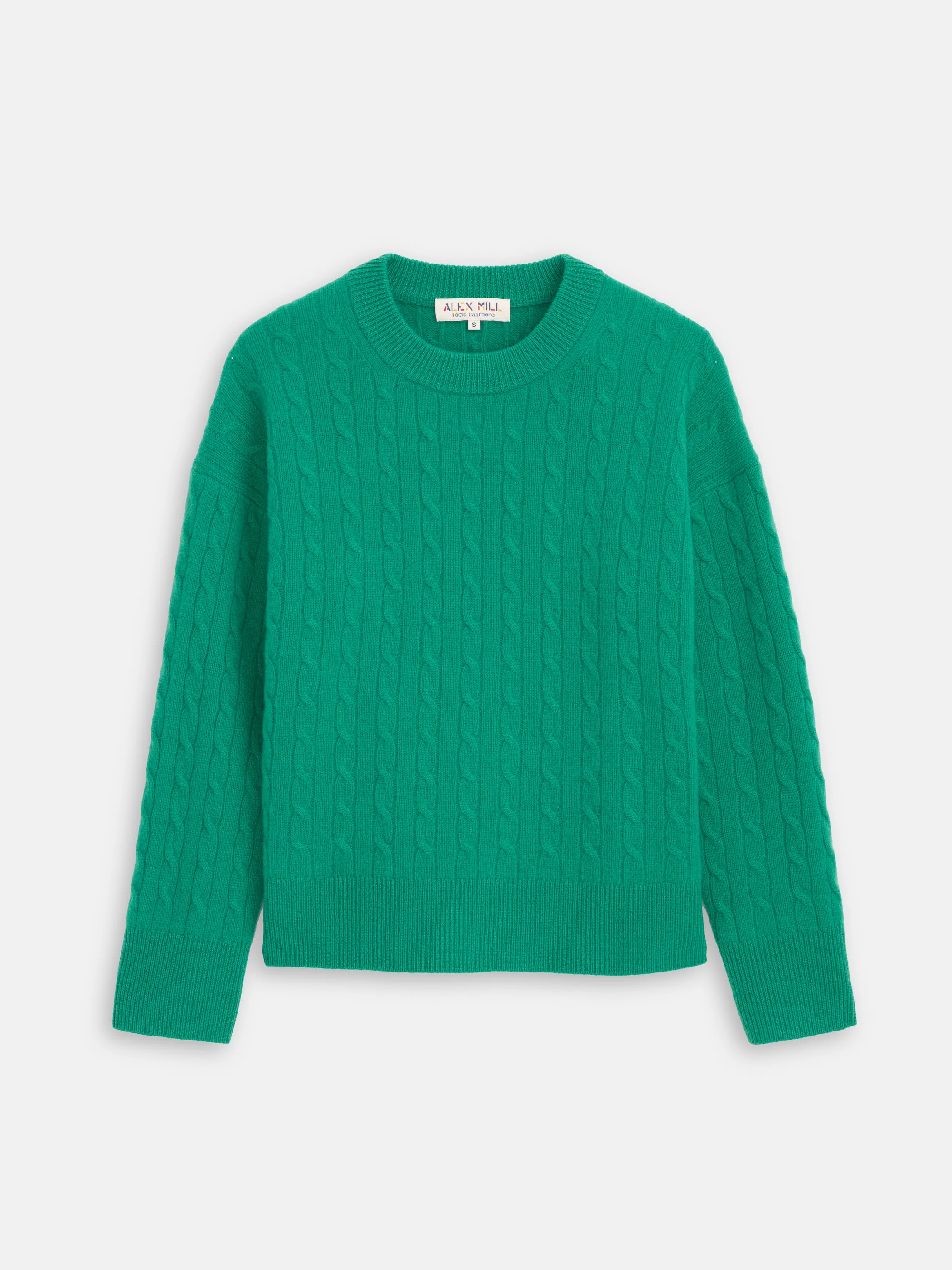 Charlie Cable Sweater In Cashmere - Image 2