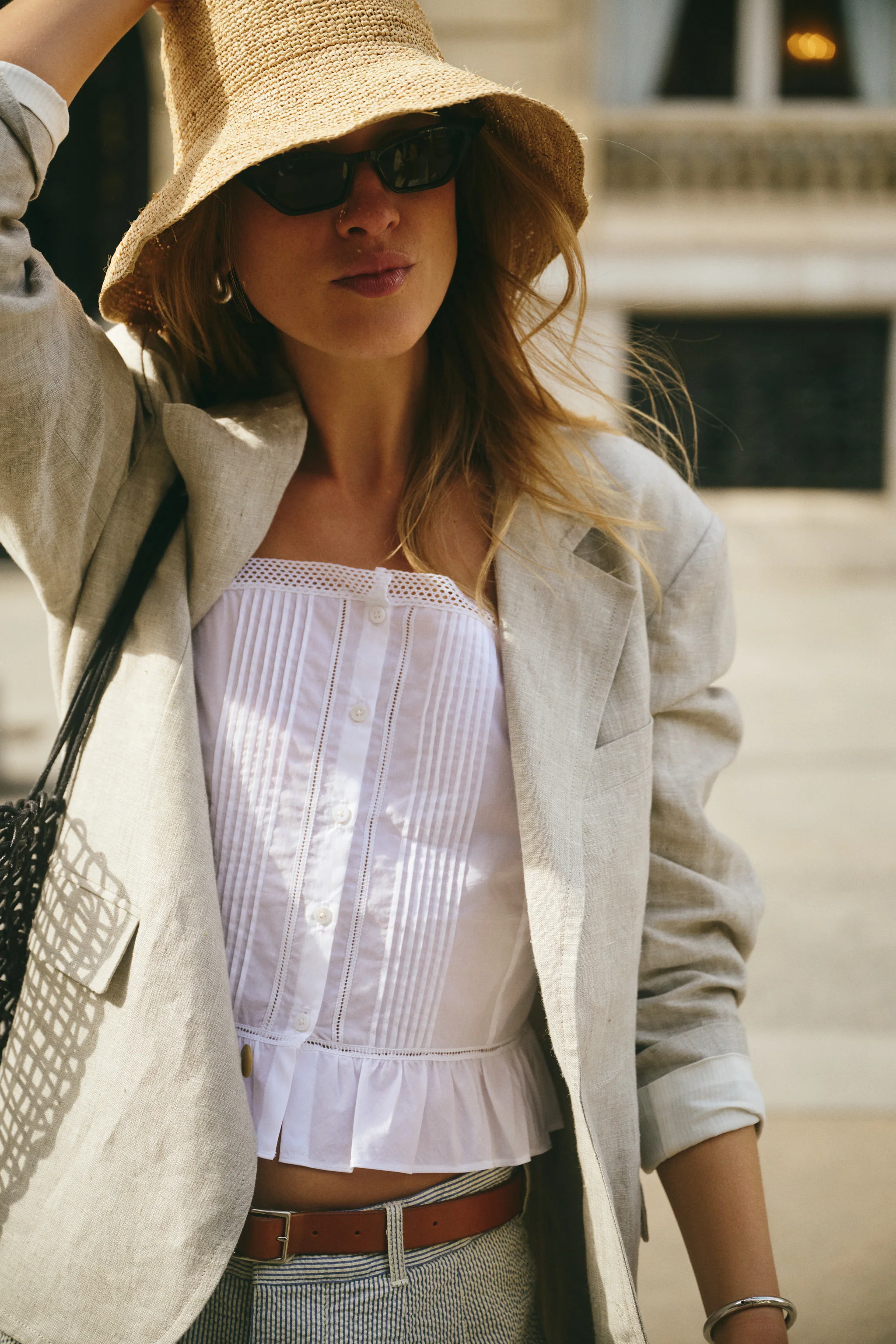 Straw Bucket Hat - Image 2