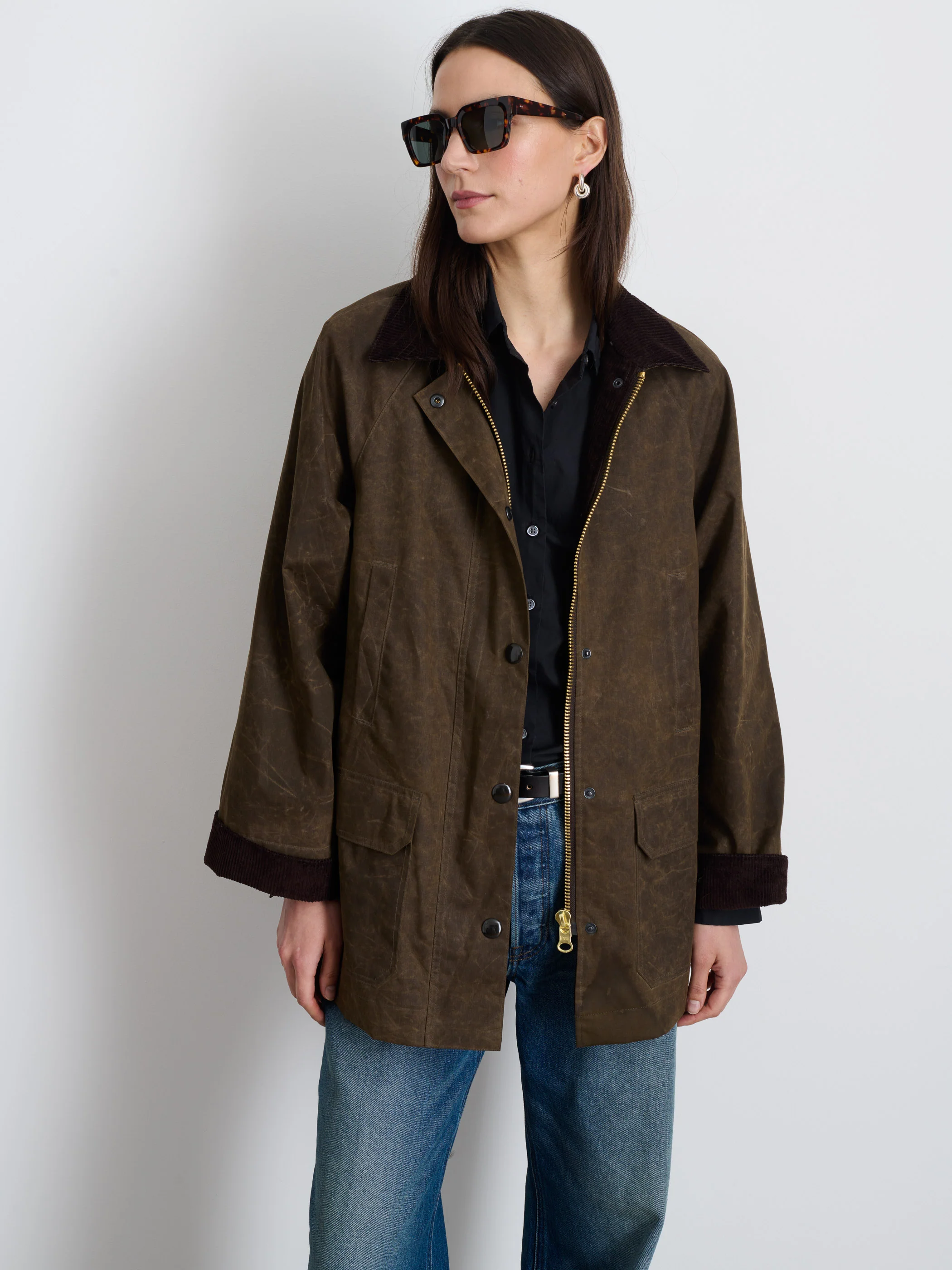 Chiltern Street Jacket In Waxed Cotton - Image 6