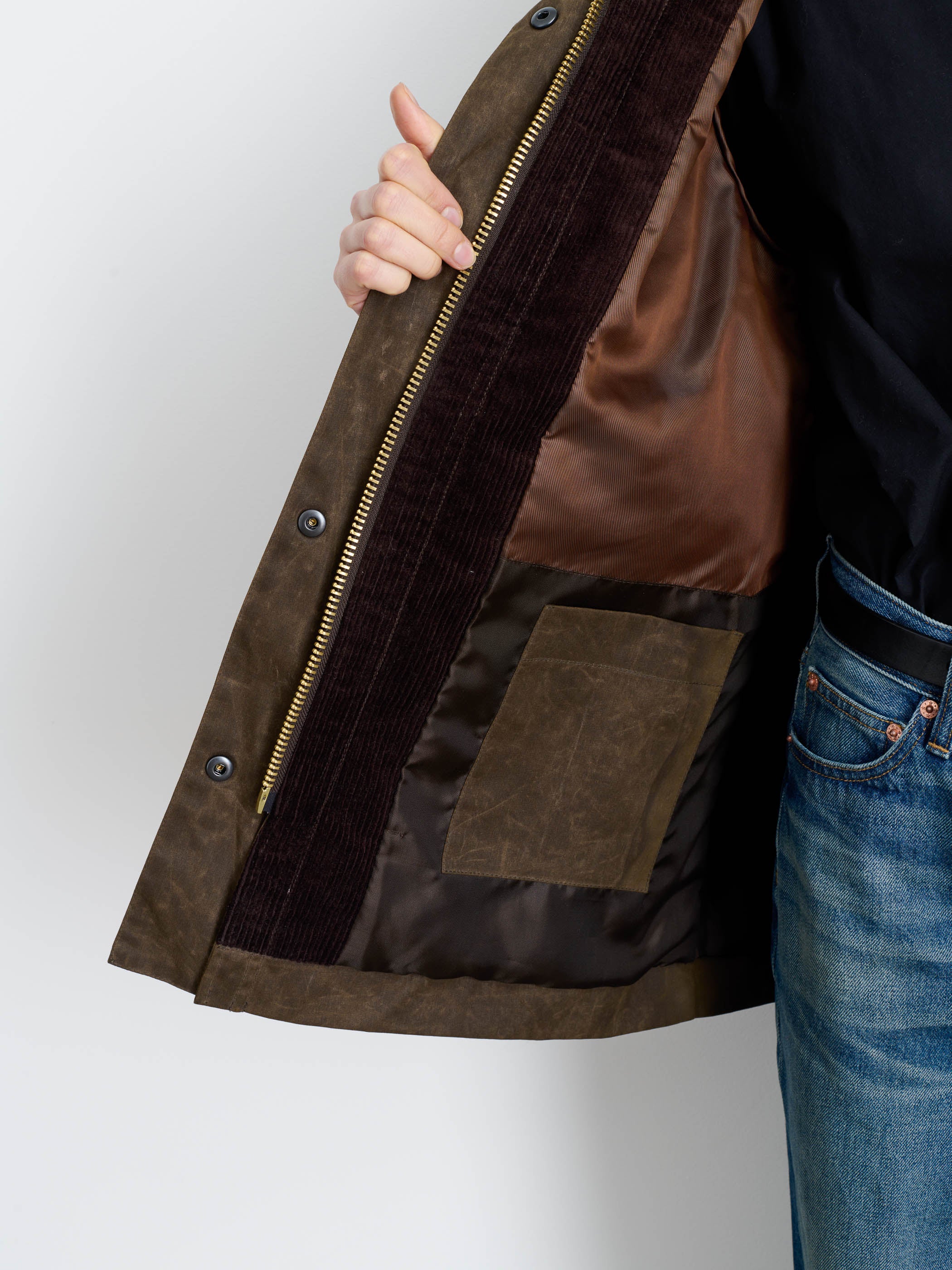 Chiltern Street Jacket In Waxed Cotton - Image 7