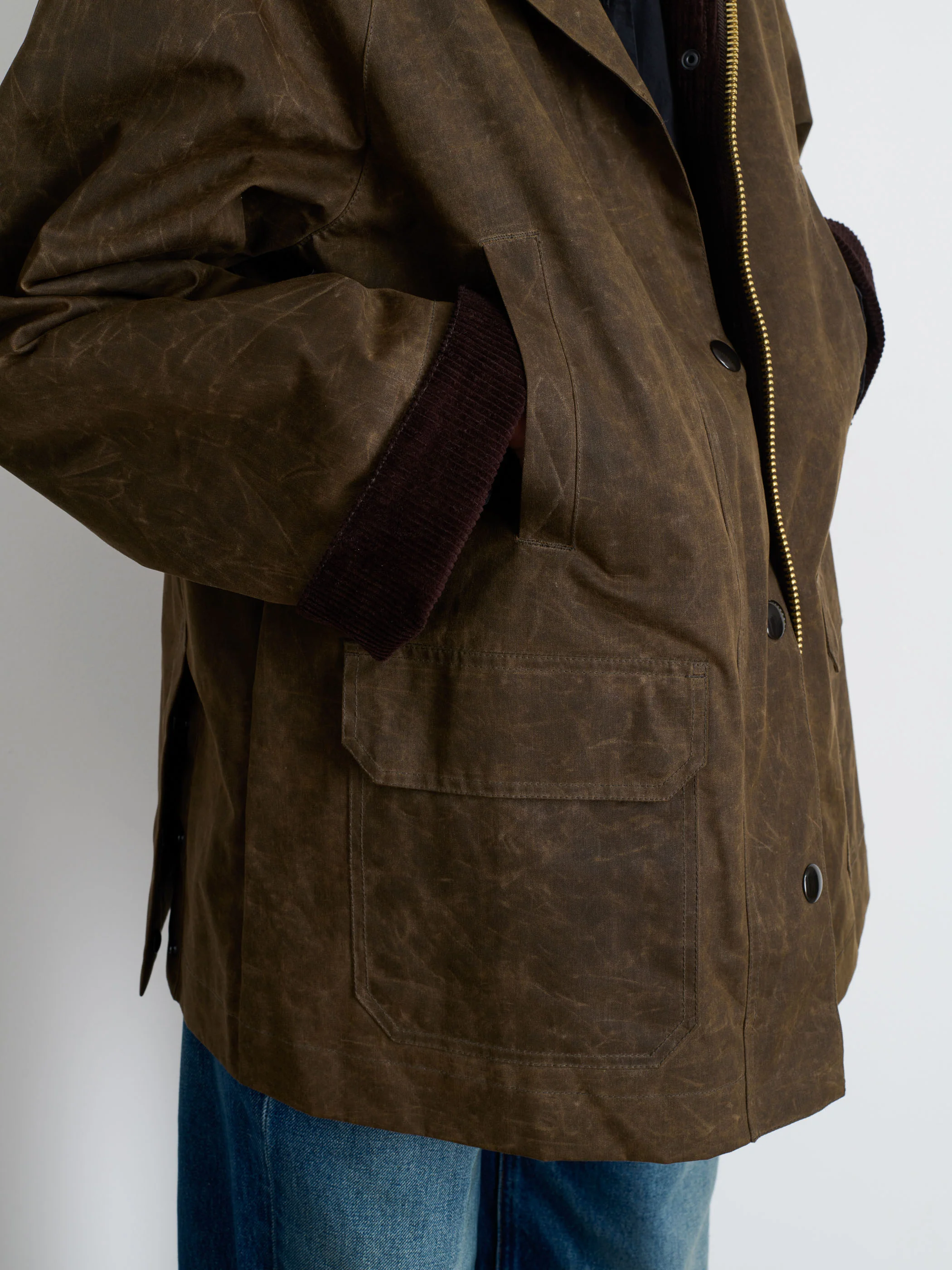 Chiltern Street Jacket In Waxed Cotton - Image 8