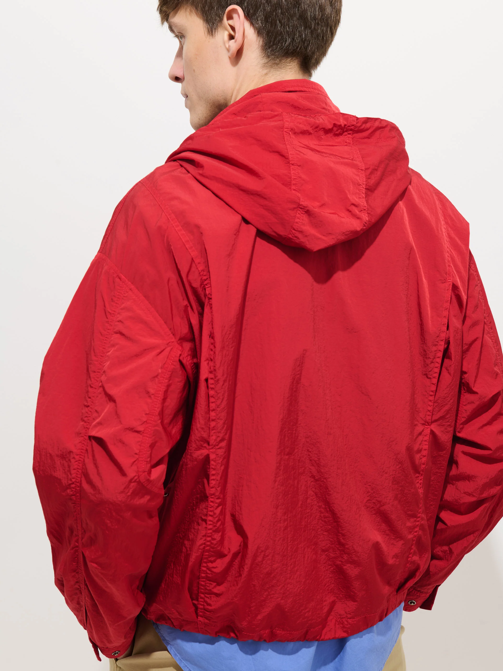 David Windbreaker In Crinkle Nylon - Image 11