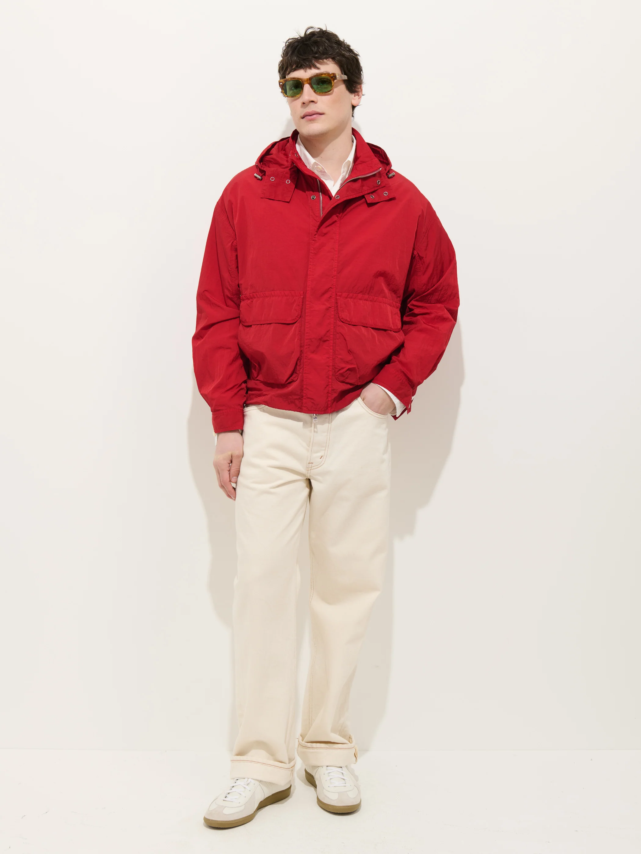 David Windbreaker In Crinkle Nylon - Image 3
