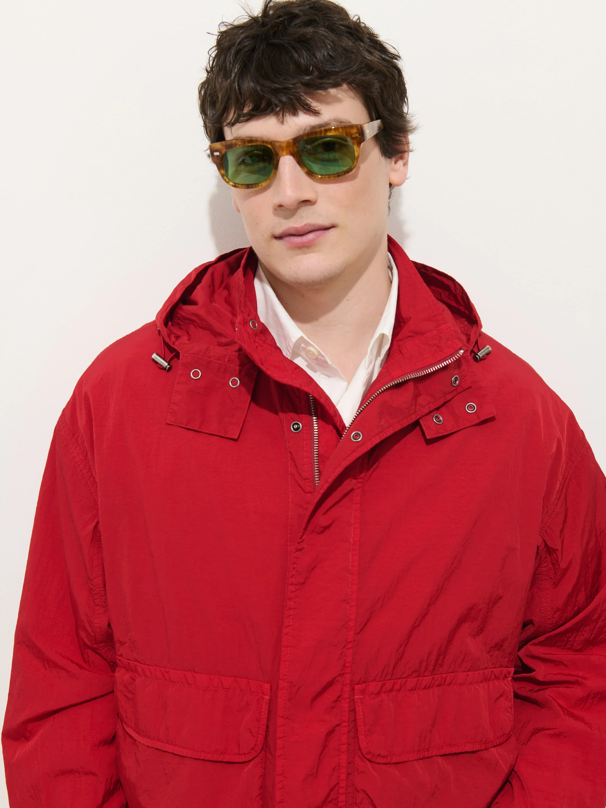 David Windbreaker In Crinkle Nylon - Image 5