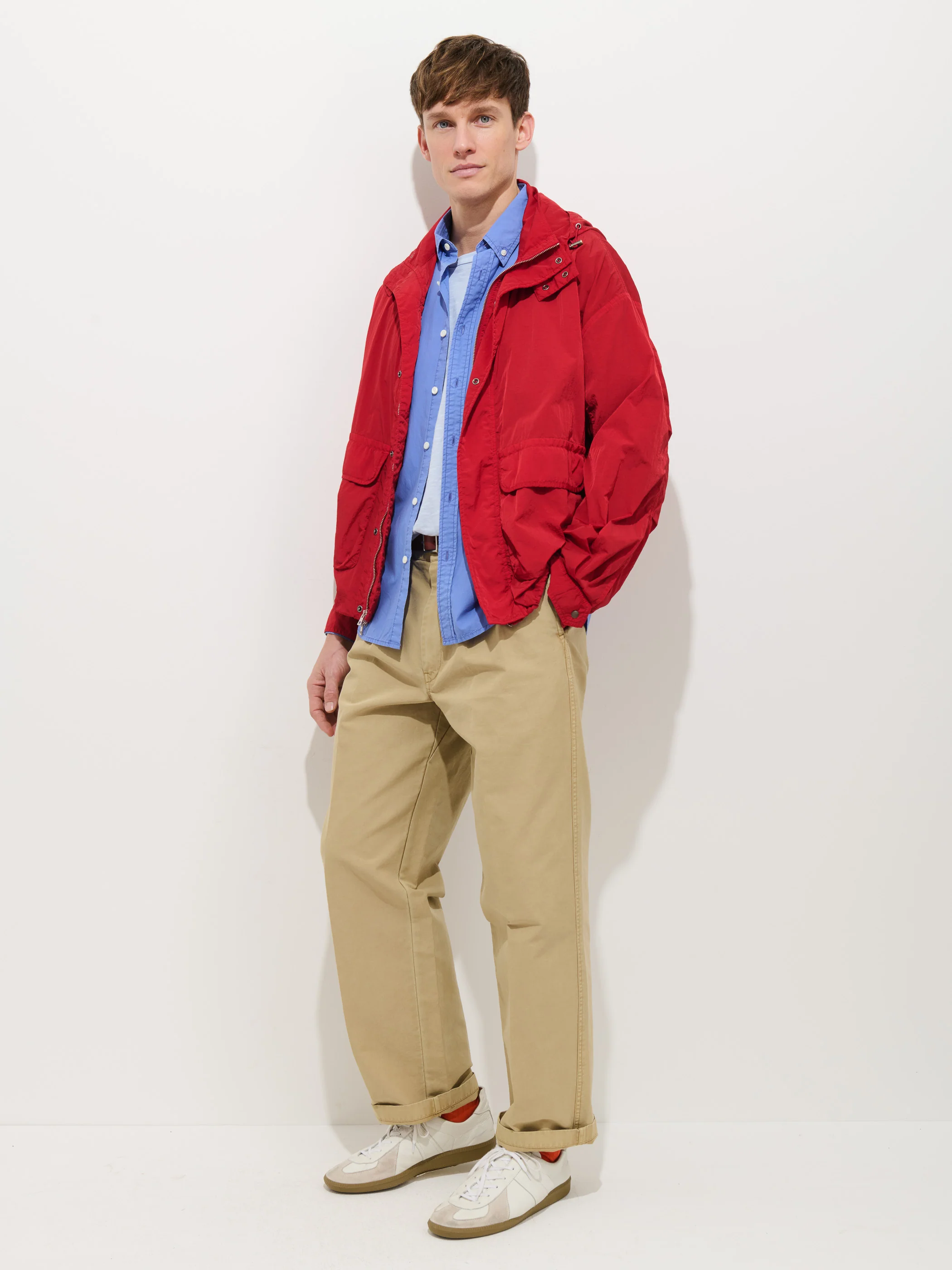 David Windbreaker In Crinkle Nylon - Image 8