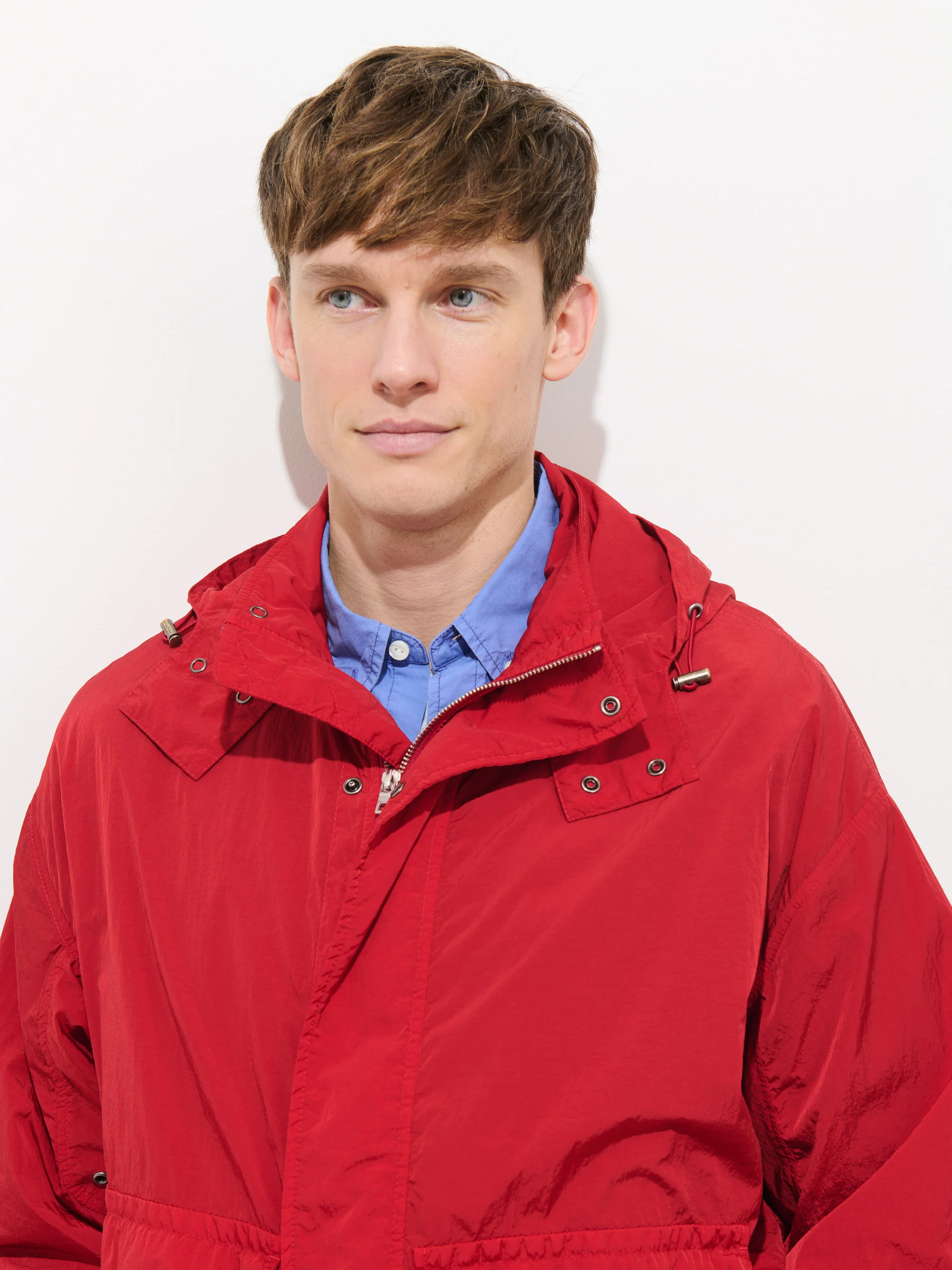 David Windbreaker In Crinkle Nylon - Image 9