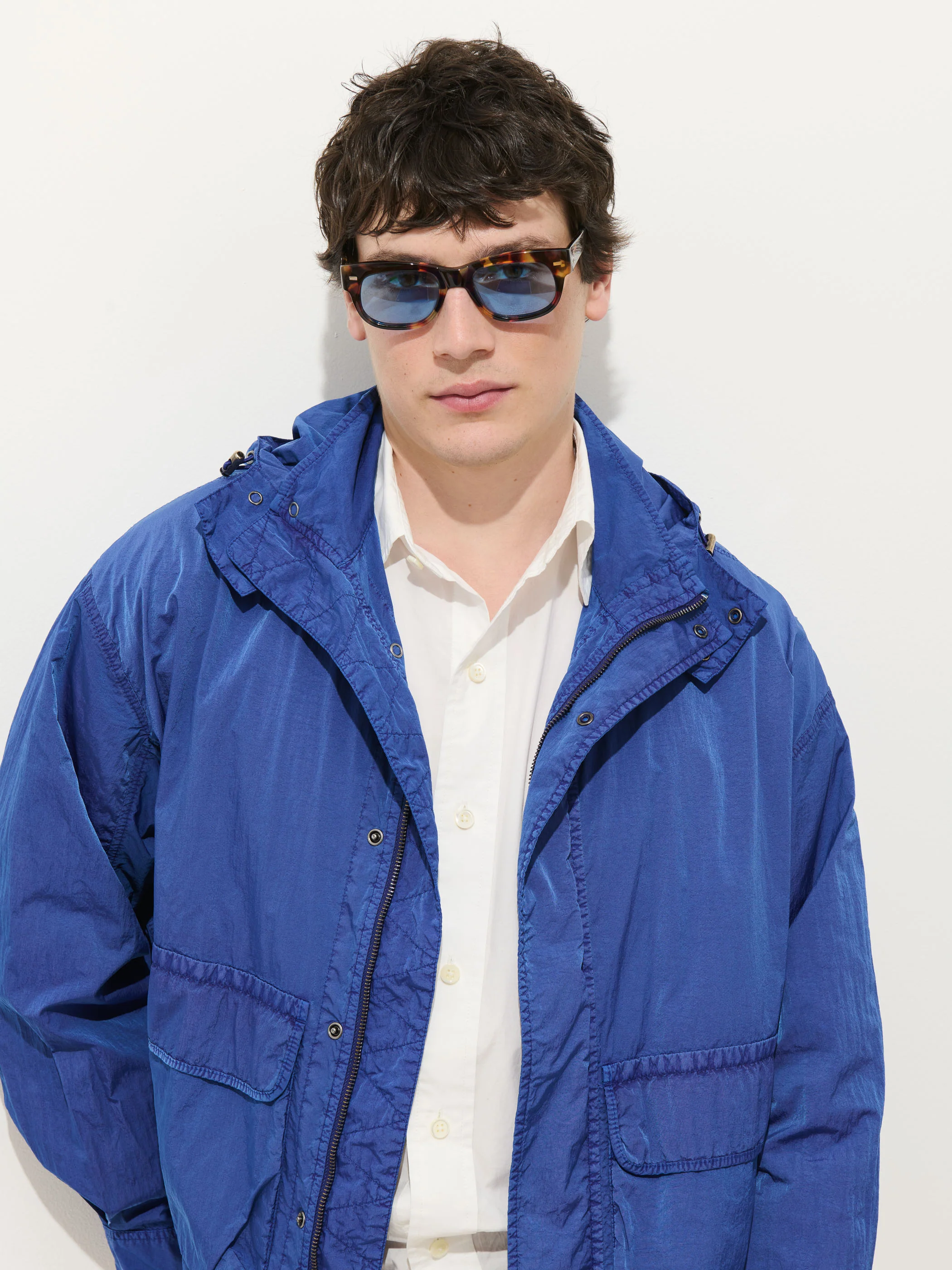 David Windbreaker In Crinkle Nylon - Image 3