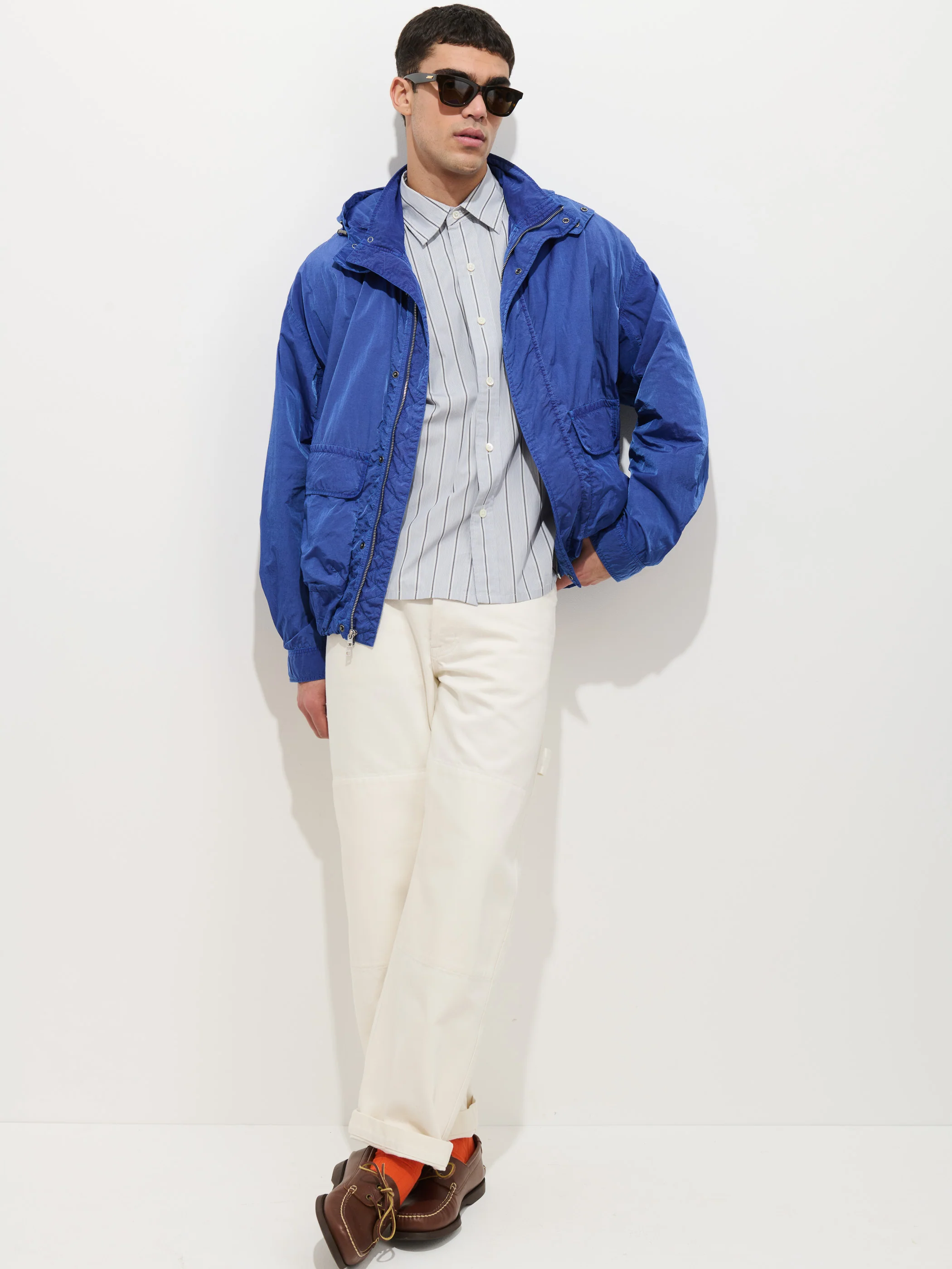 David Windbreaker In Crinkle Nylon - Image 5