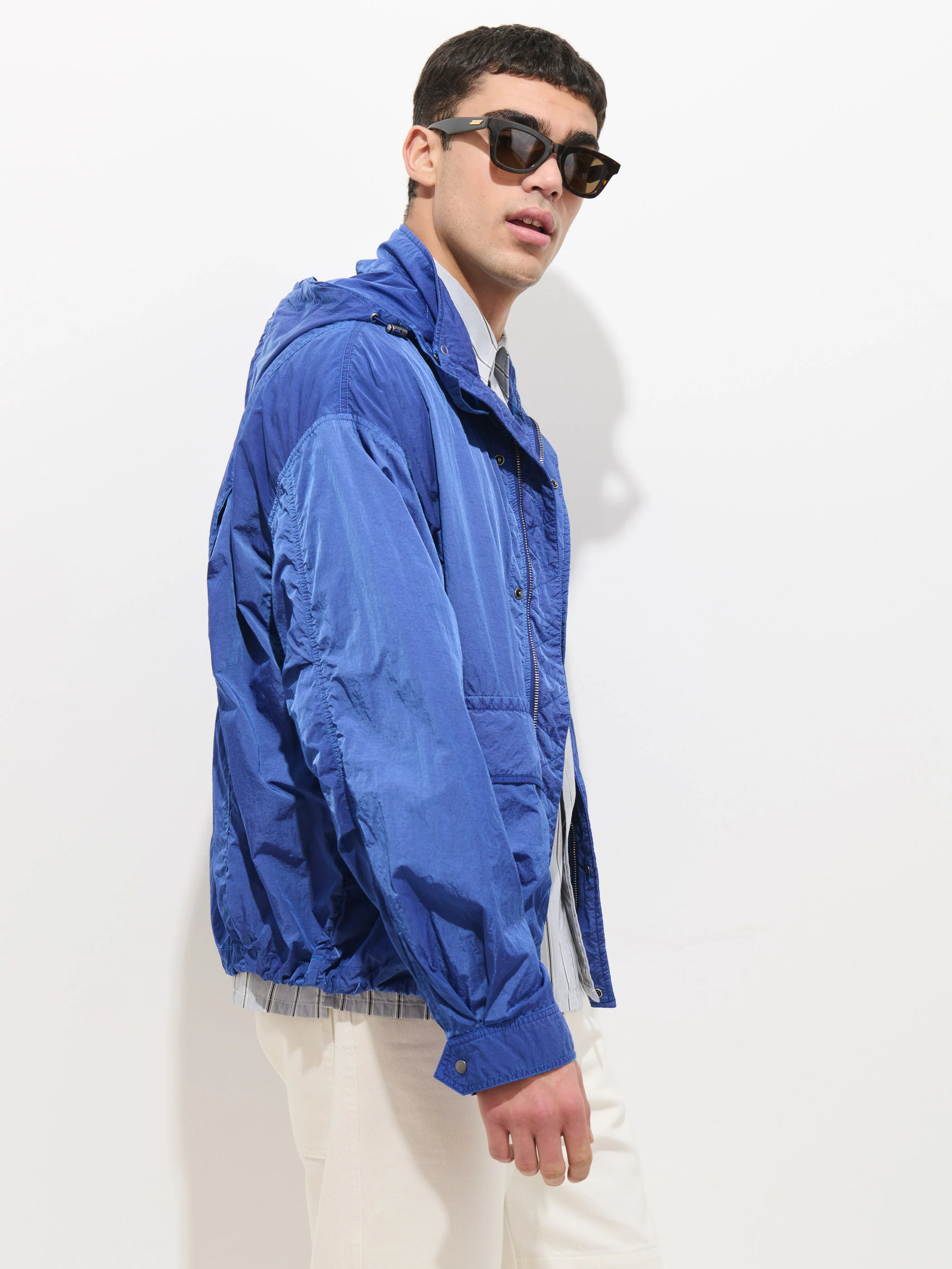 David Windbreaker In Crinkle Nylon - Image 7