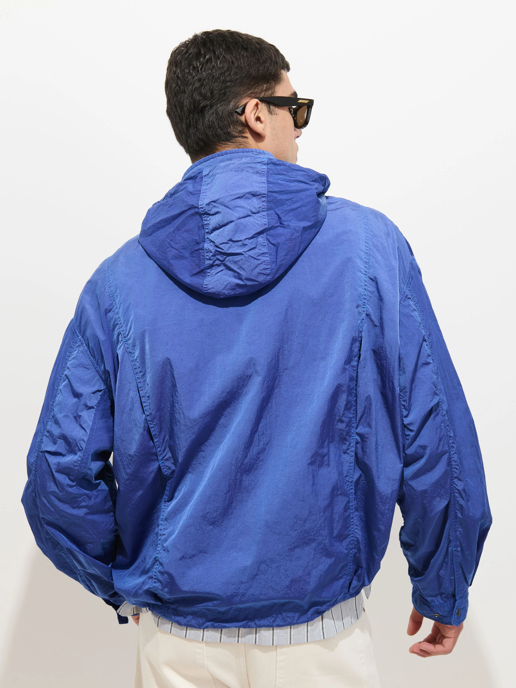 David Windbreaker In Crinkle Nylon - Image 8