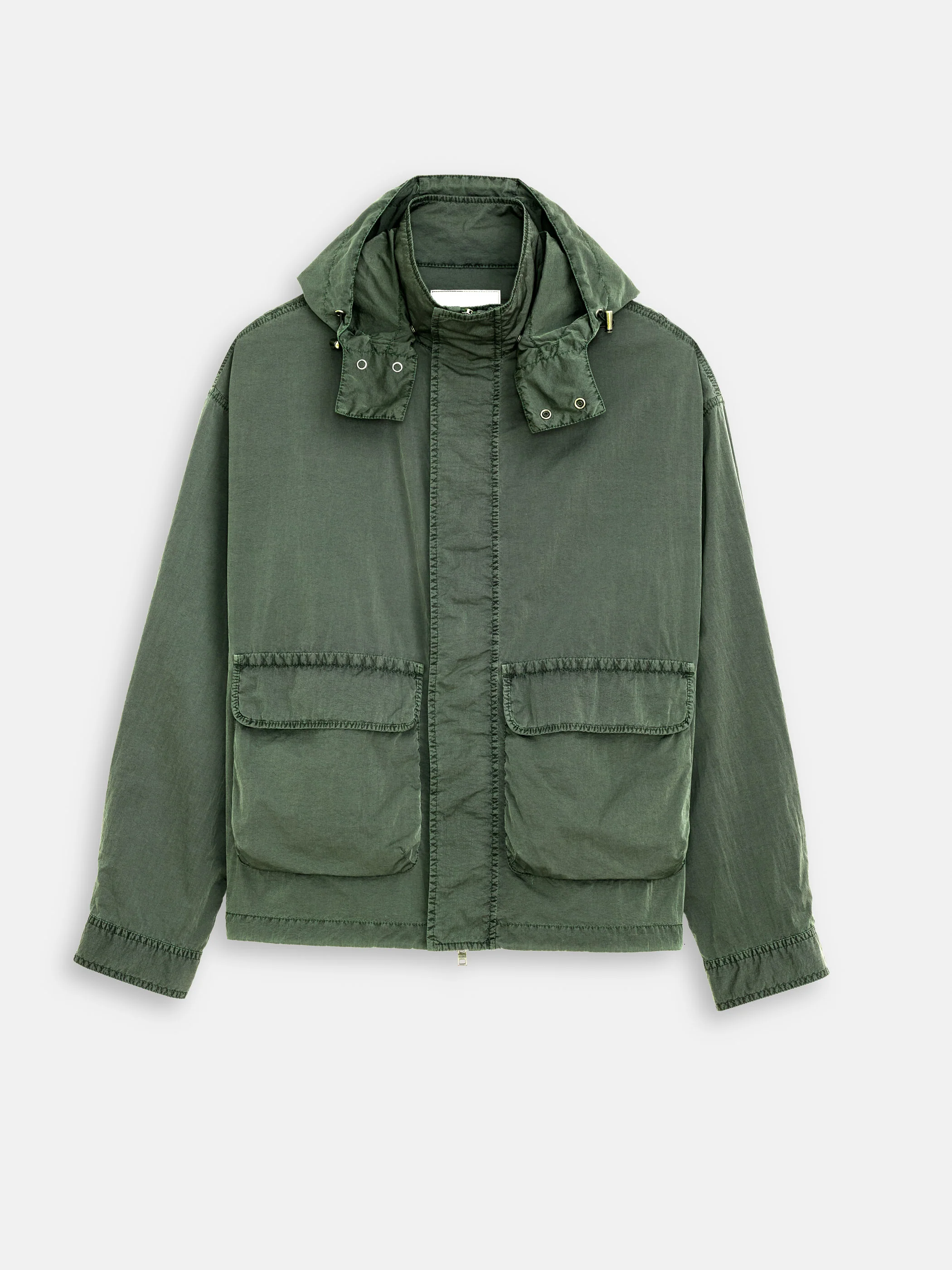 David Windbreaker In Crinkle Nylon - Image 2